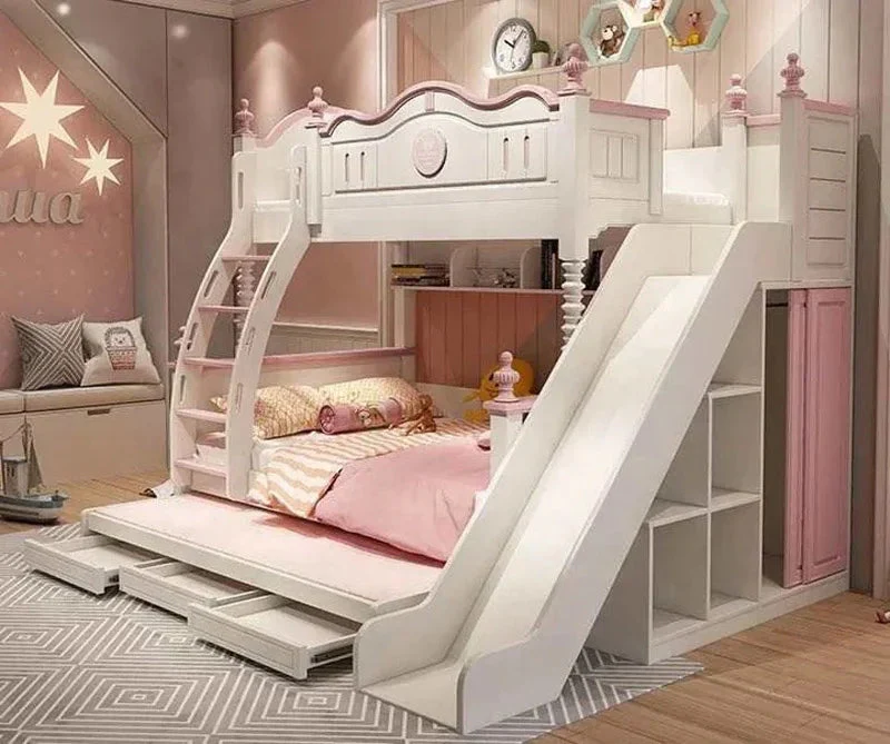 Fairy Tale Princess Castle Kids Bunk Bed - Image 3