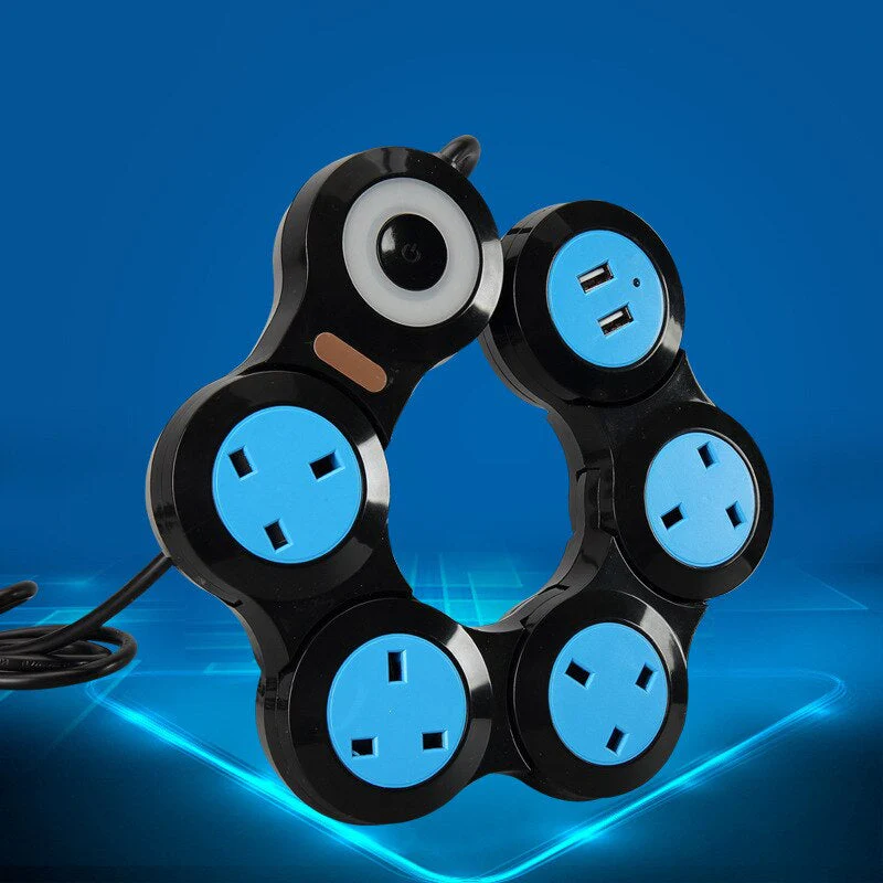 Foldable Multiple Power Extension Cable Outlets - Image 2