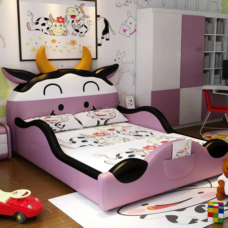 Cute Cow Design Cartoon Playful Kids Bed - Image 2