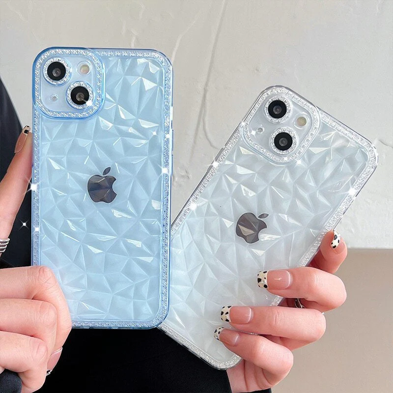 Transparent Geometric Stylish 3D Look iPhone Cases