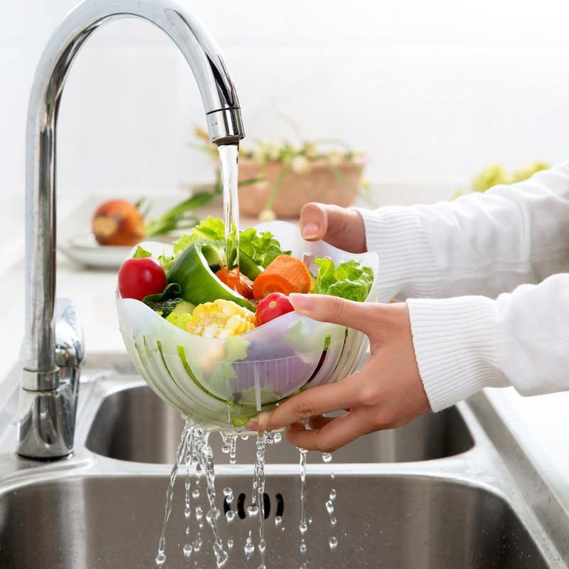 3in1 Vegetable Draining Cutter Basket - Image 3
