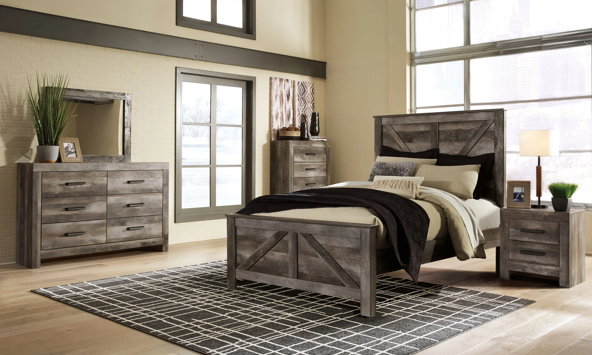 Wynnlow – Crossbuck Panel Bedroom Set
