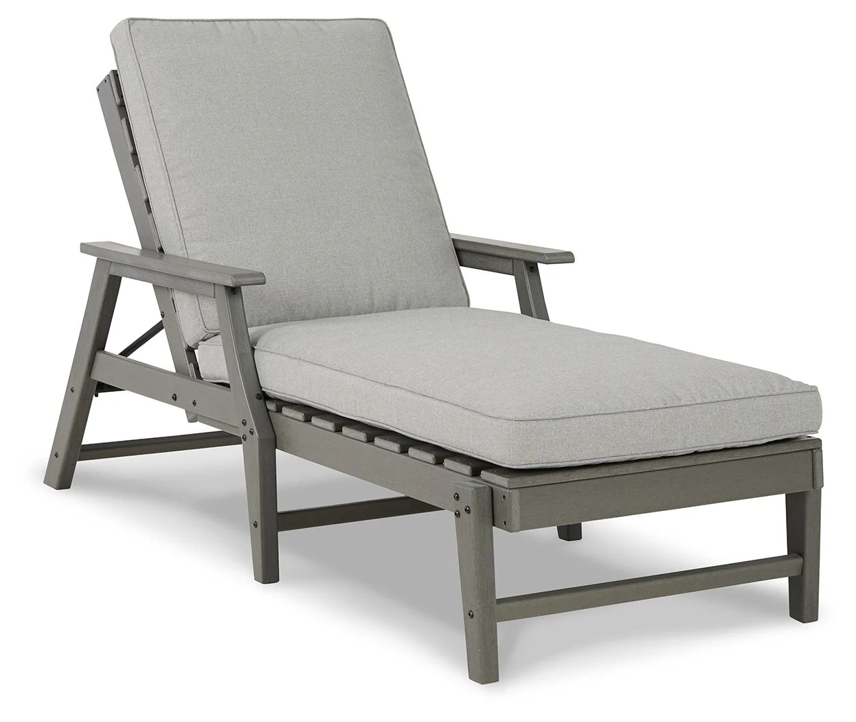 Visola – Chaise Lounge with Cushion – Gray