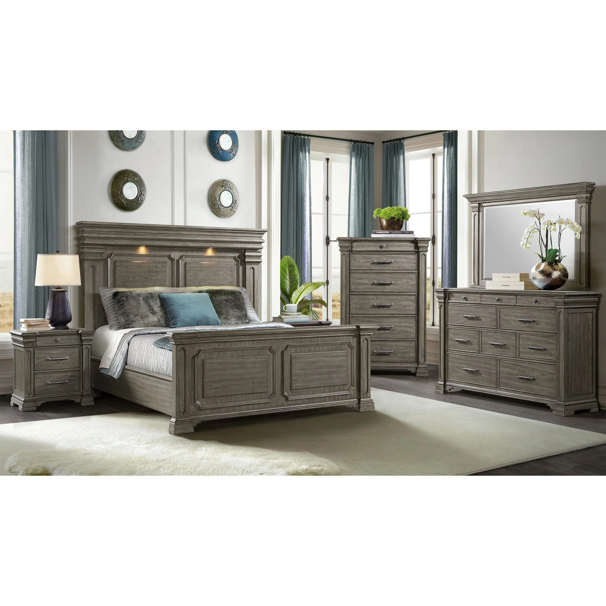 Kings Court - 3-Drawer Nightstand (Sliding Top) - Image 3