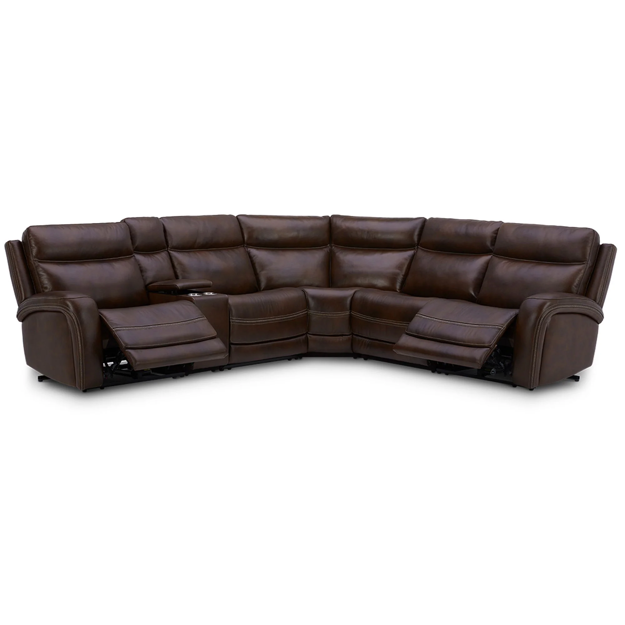 Blair - 6 Piece Sectional - Cognac - Image 2