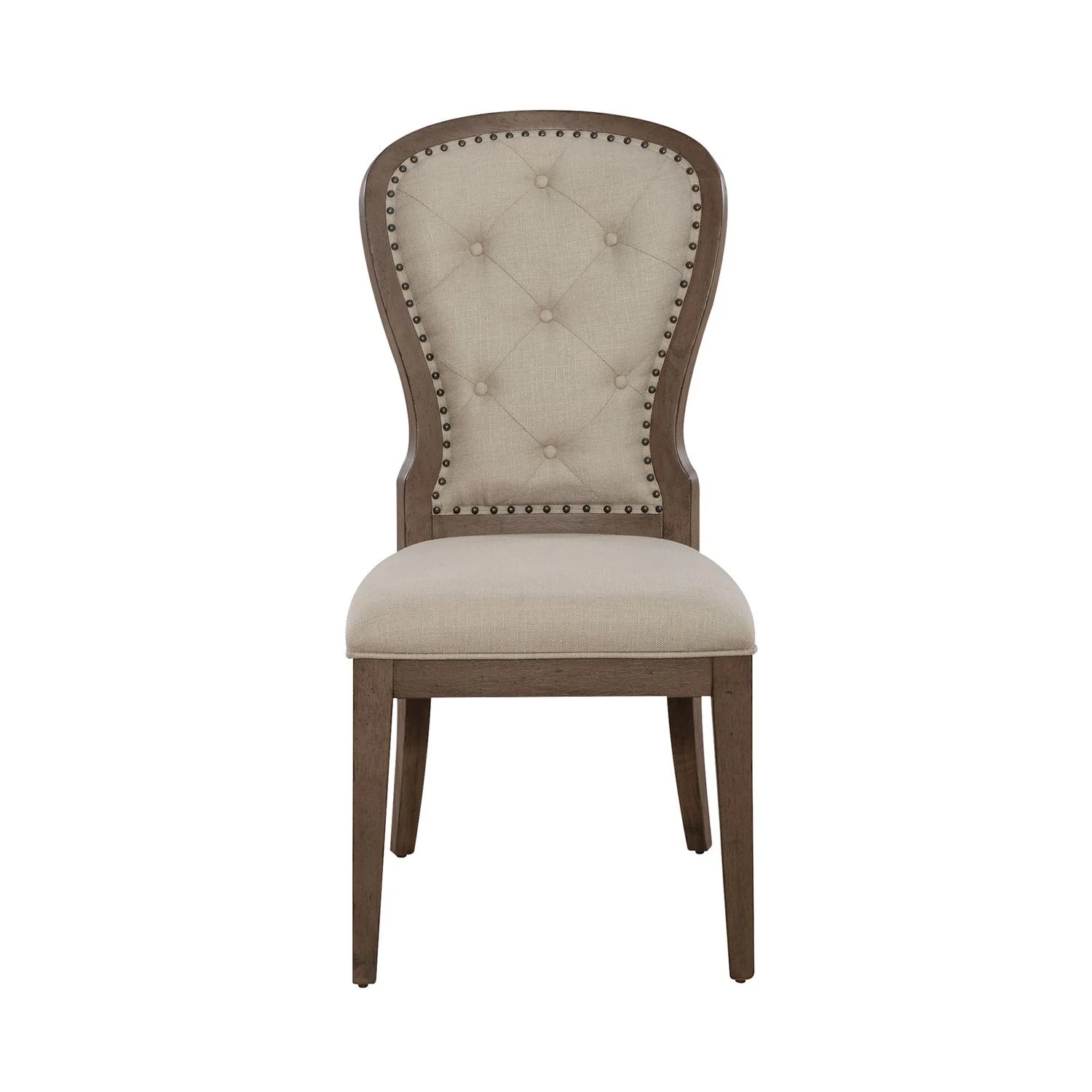 Americana Farmhouse - Upholstered Tufted Back Side Chair - Image 3