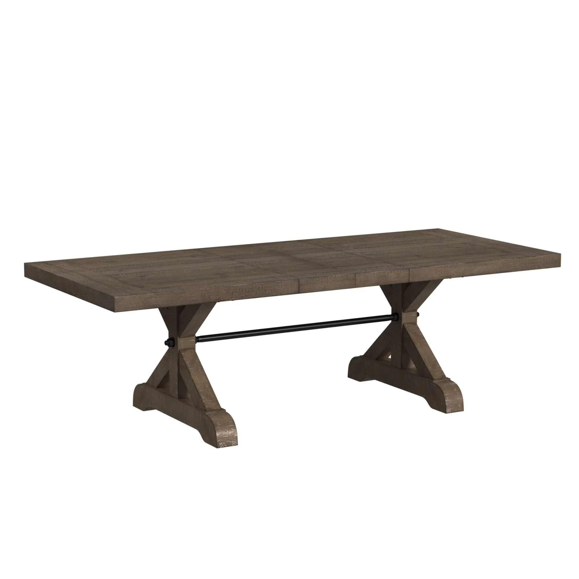 Yellowstone – Dining Table With 2X12″ Leaves – Gray