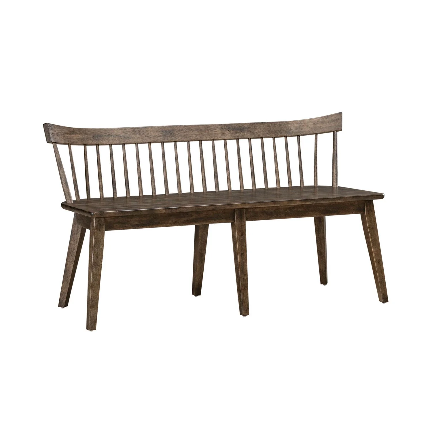 Midland Falls - Spindle Back Bench - Rustic Brown - Image 2