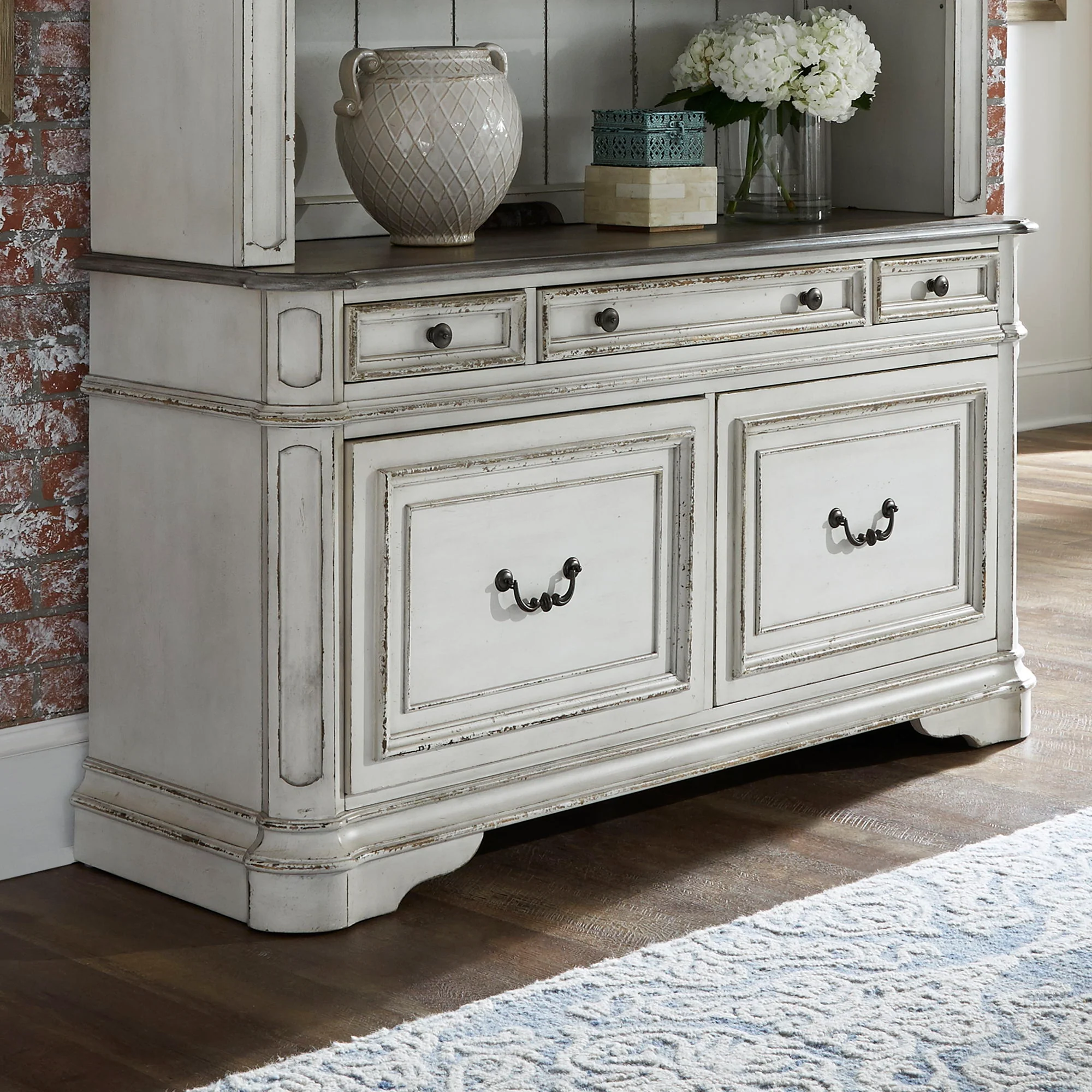 Magnolia Manor - Wood Credenza - Image 3