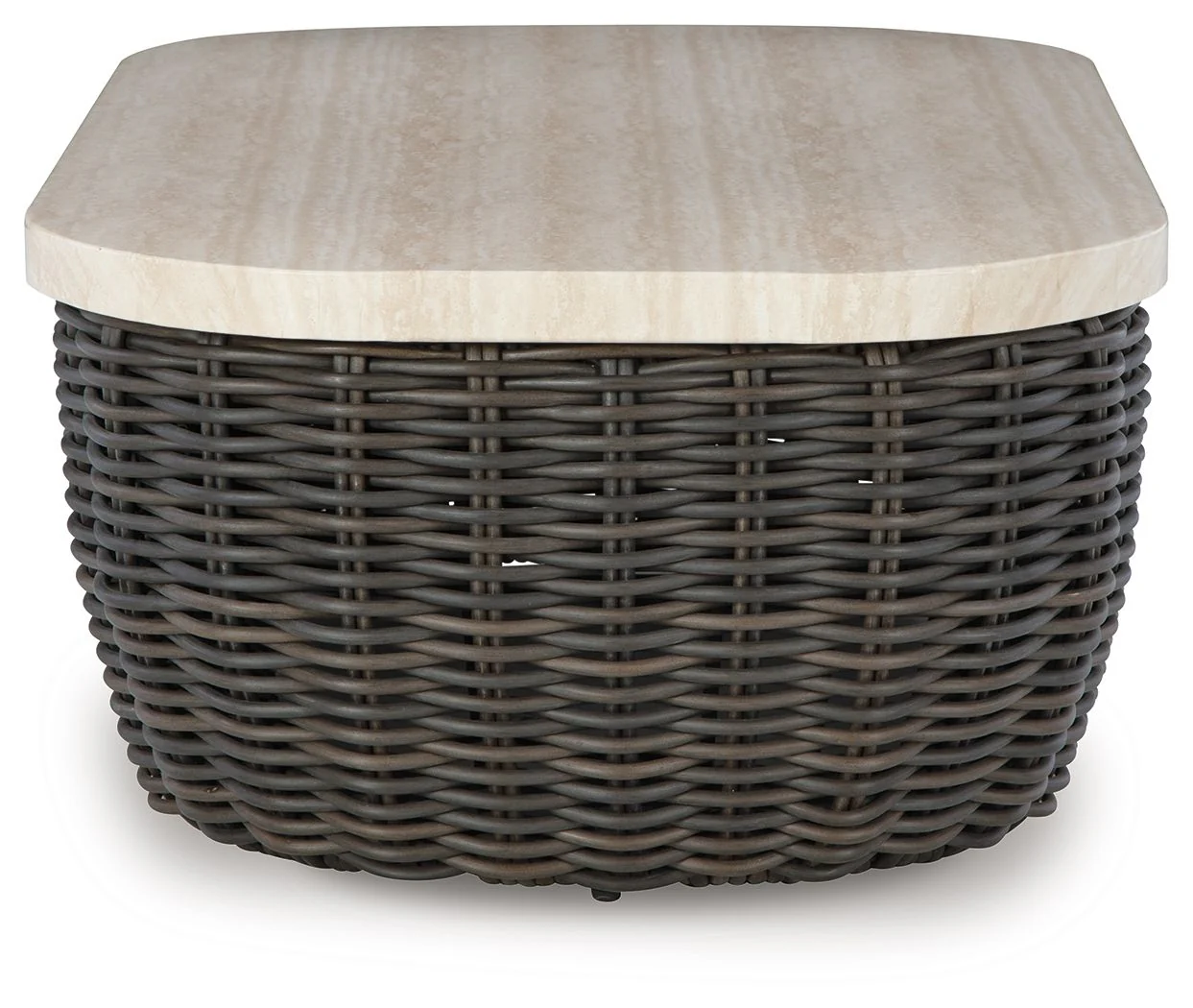 Kimora - Rectangular Cocktail Table - Beige / Dark Brown - Image 2