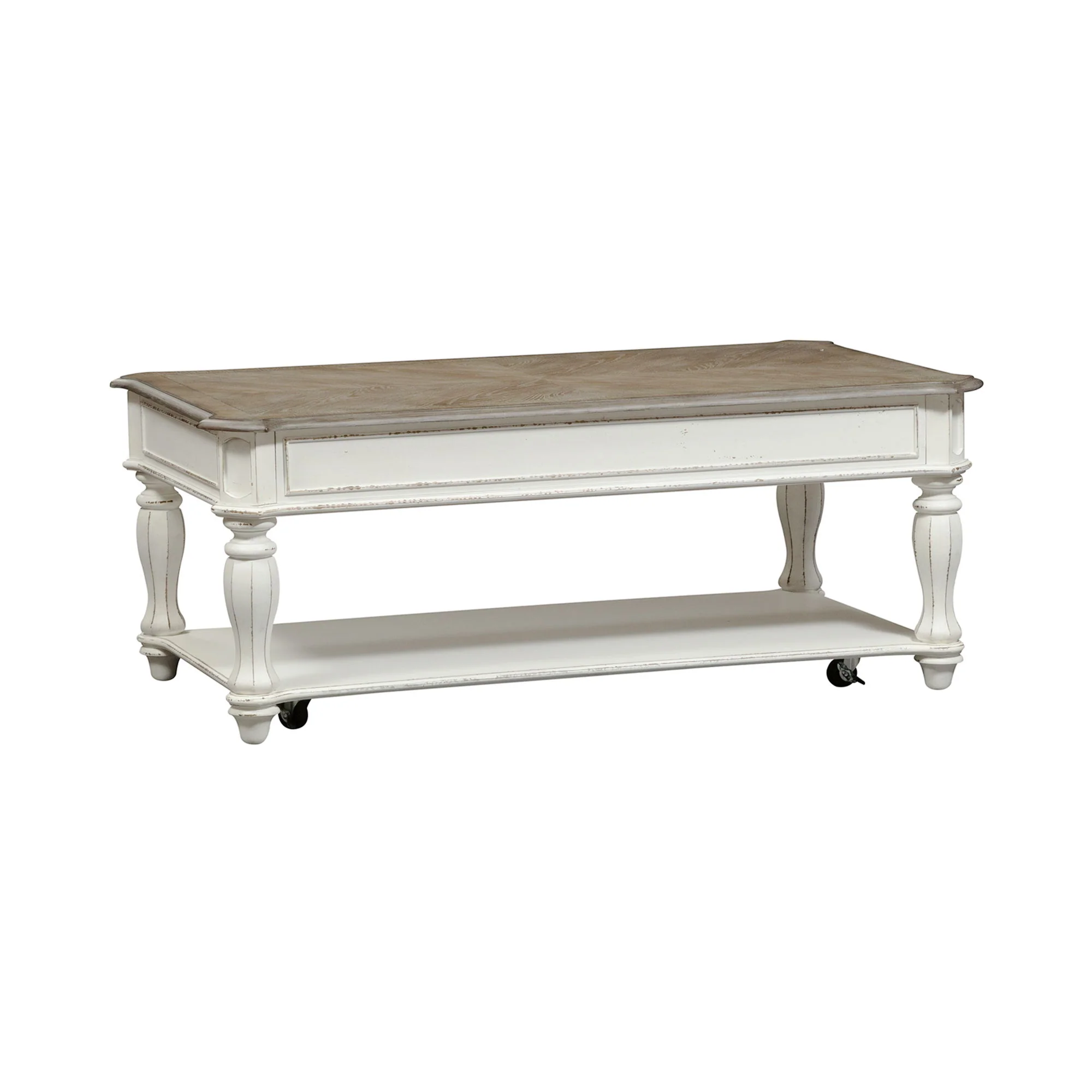 Magnolia Manor - Lift Top Cocktail Table - Antique White - Image 3