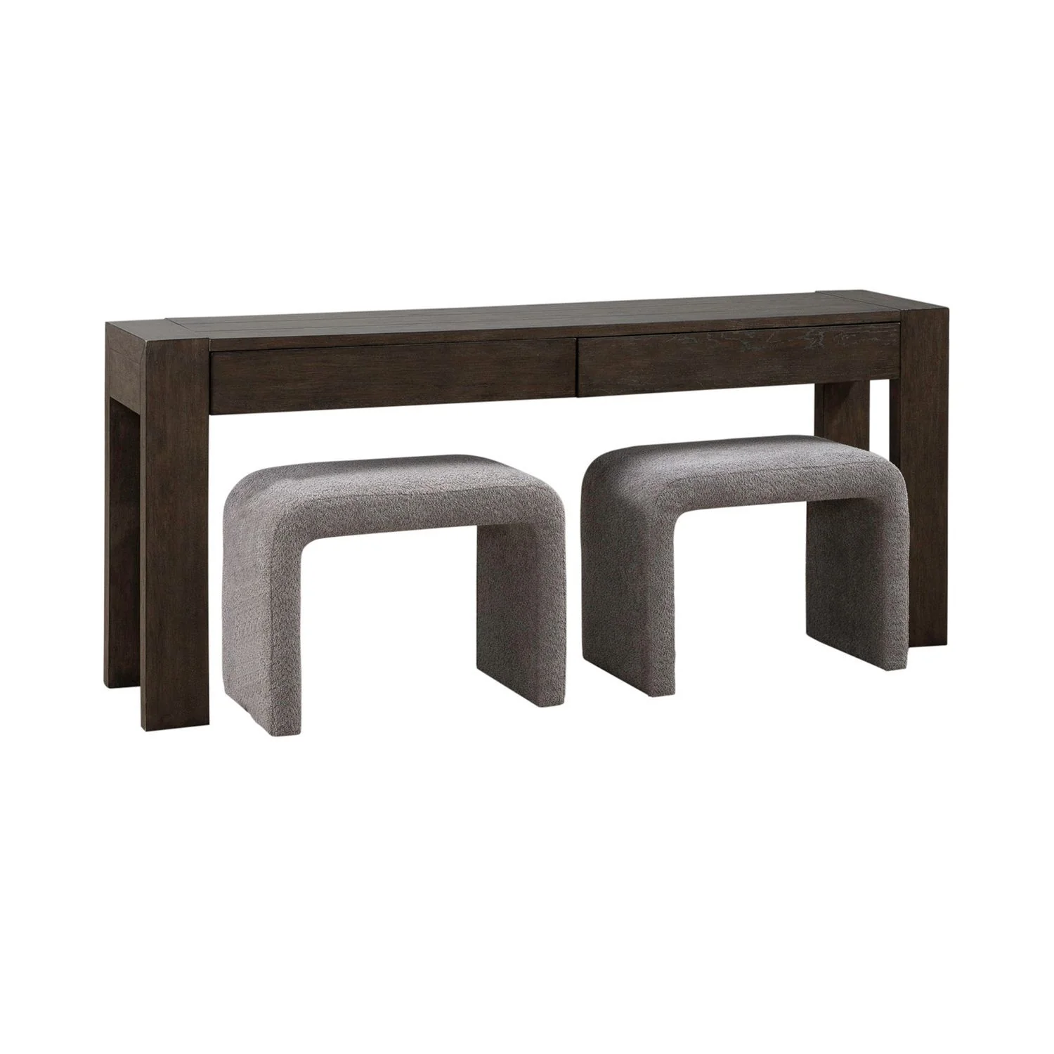 Cascade Falls - 3 Piece Set - Satin Espresso / Gray - Image 2