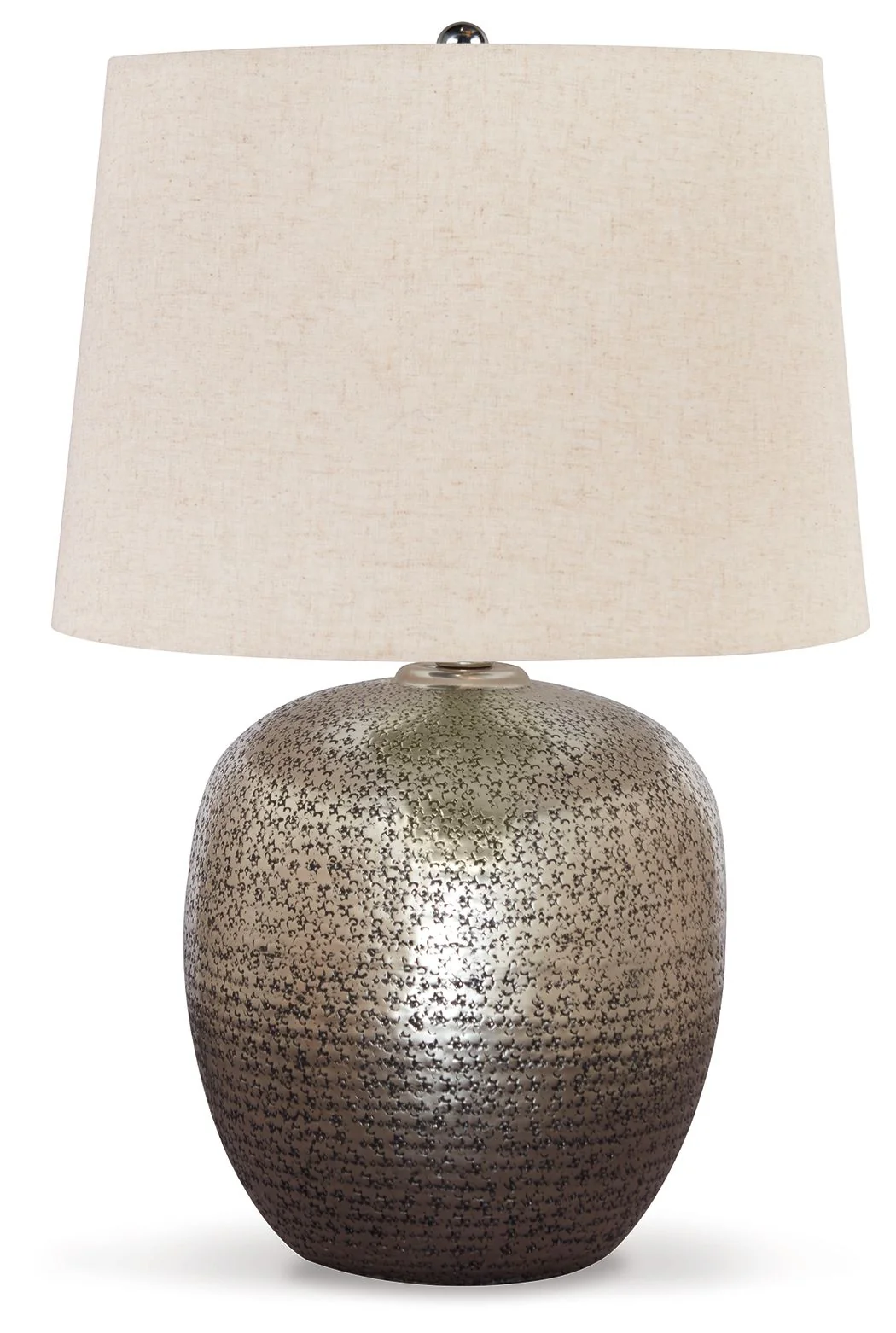 Magalie - Metal Table Lamp  - Antique Silver Finish - Image 1