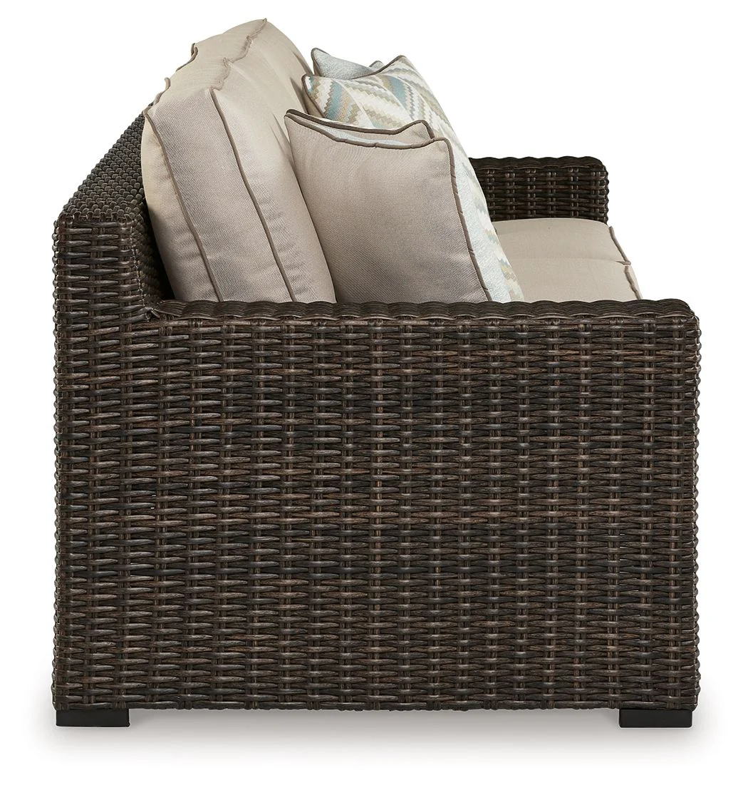 Coastline Bay - Sofa With Cushion - Brown - Image 3