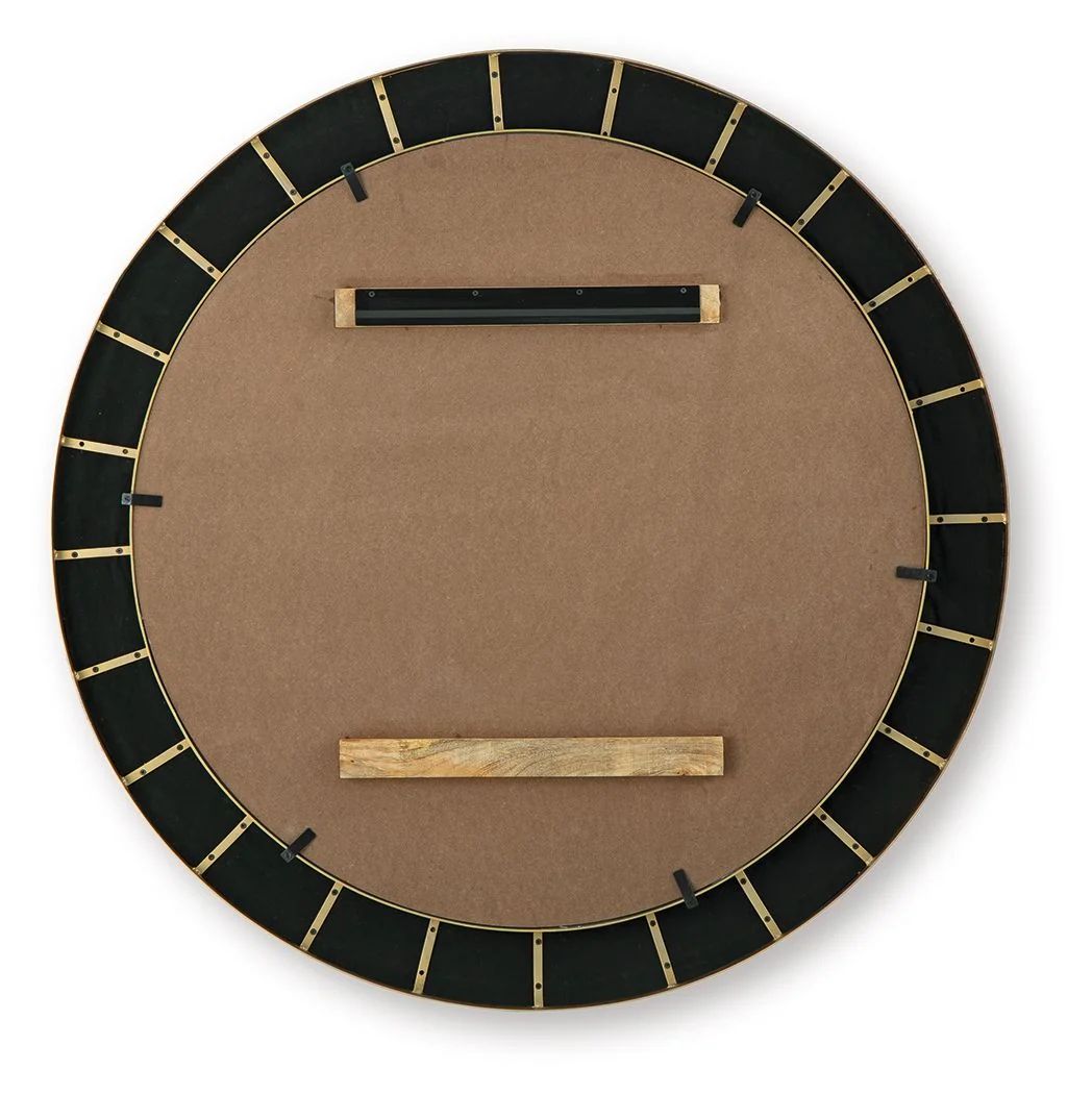 Corinsworth - Accent Mirror - Charcoal / Brass Finish - Image 3