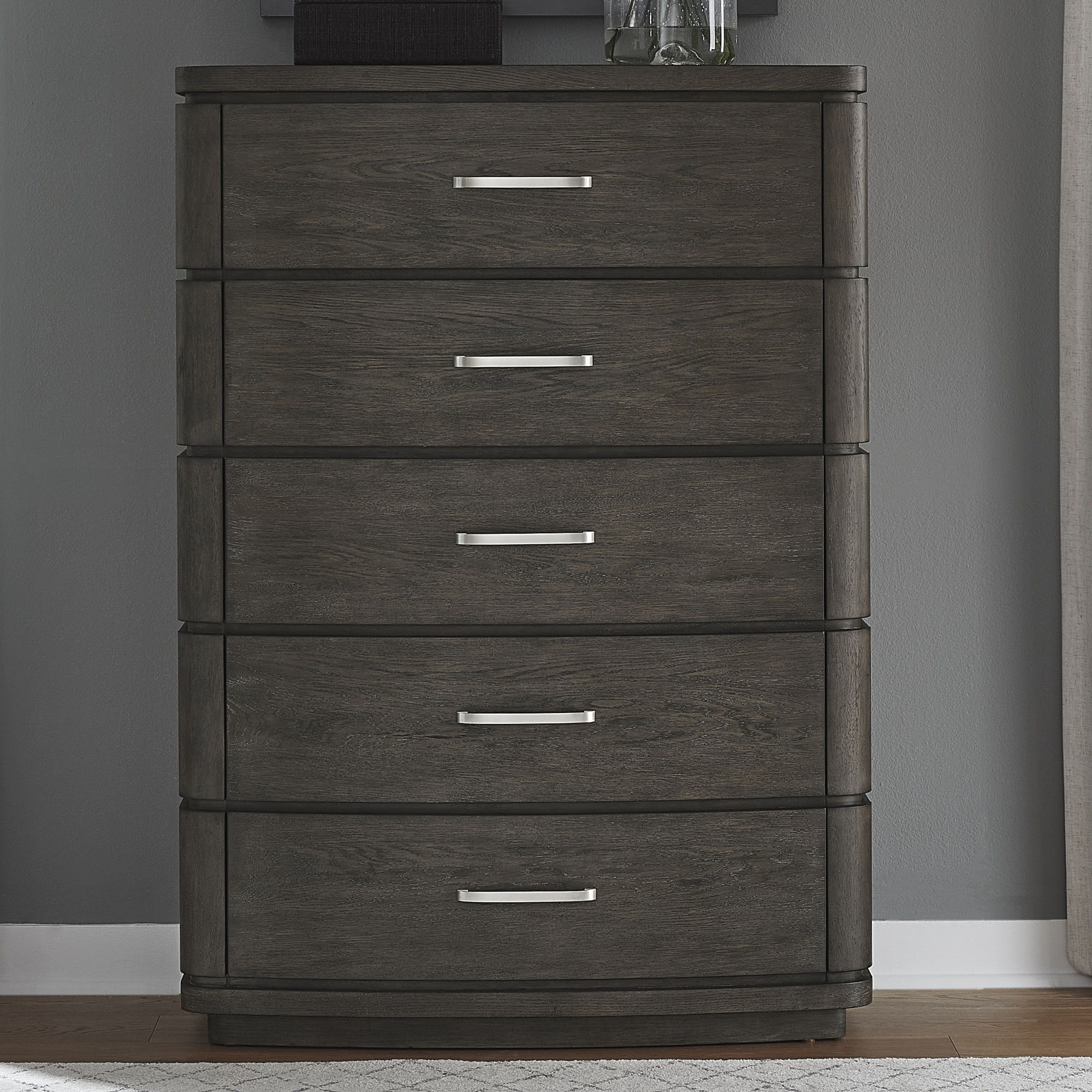 Cascade Falls - 5 Drawer Chest - Satin Espresso - Image 1