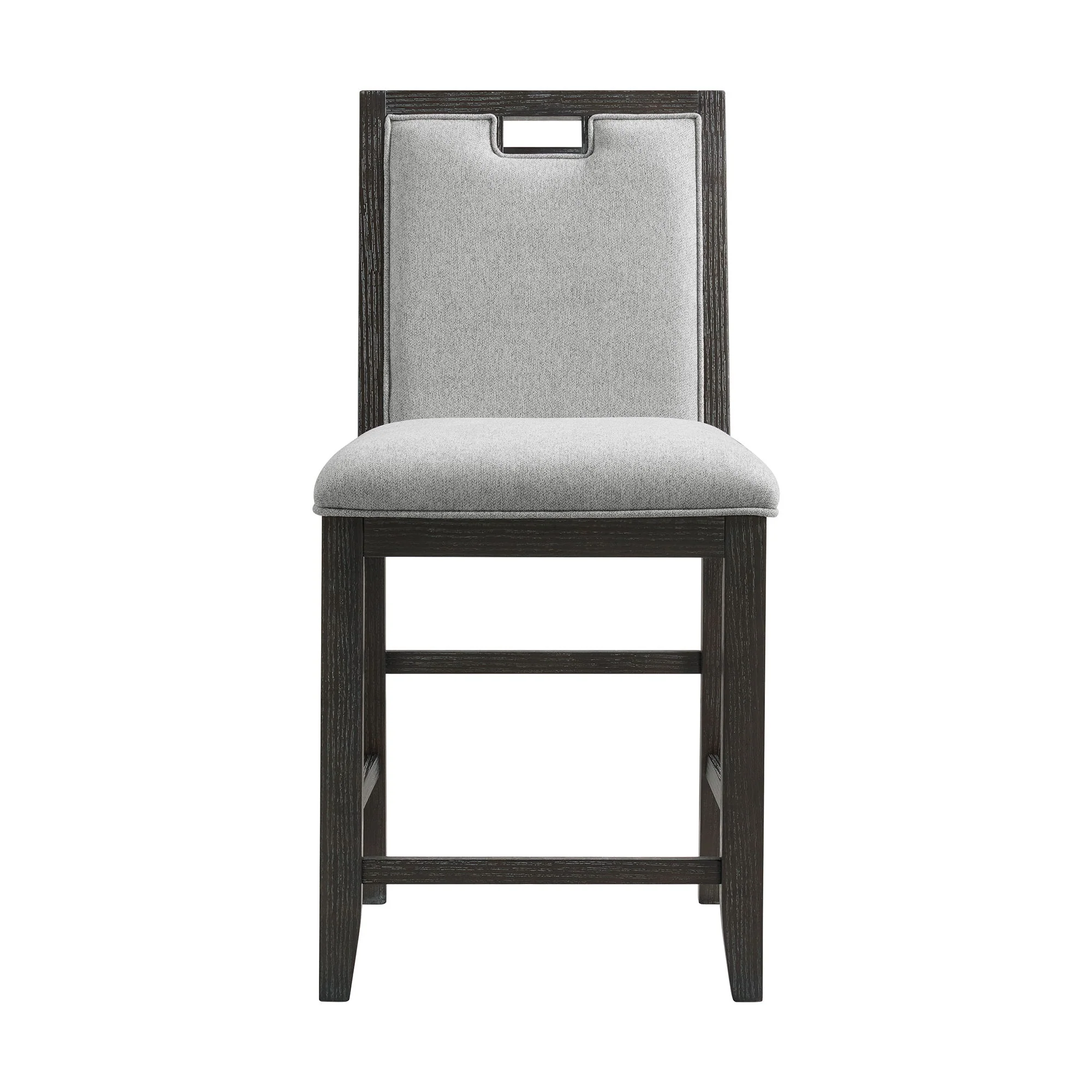 Elodie - Fabric Counter Chair (Set of 2) - Charcoal / Gray - Image 2