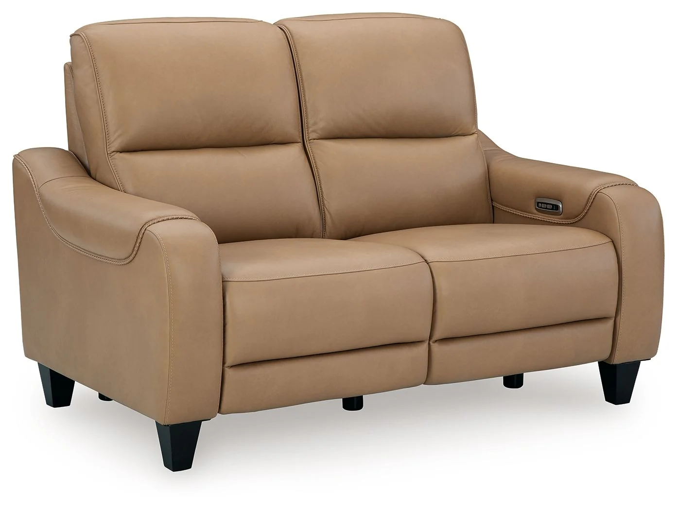 Mosswell – Power Reclining Loveseat With Adj Headrest – Toffee