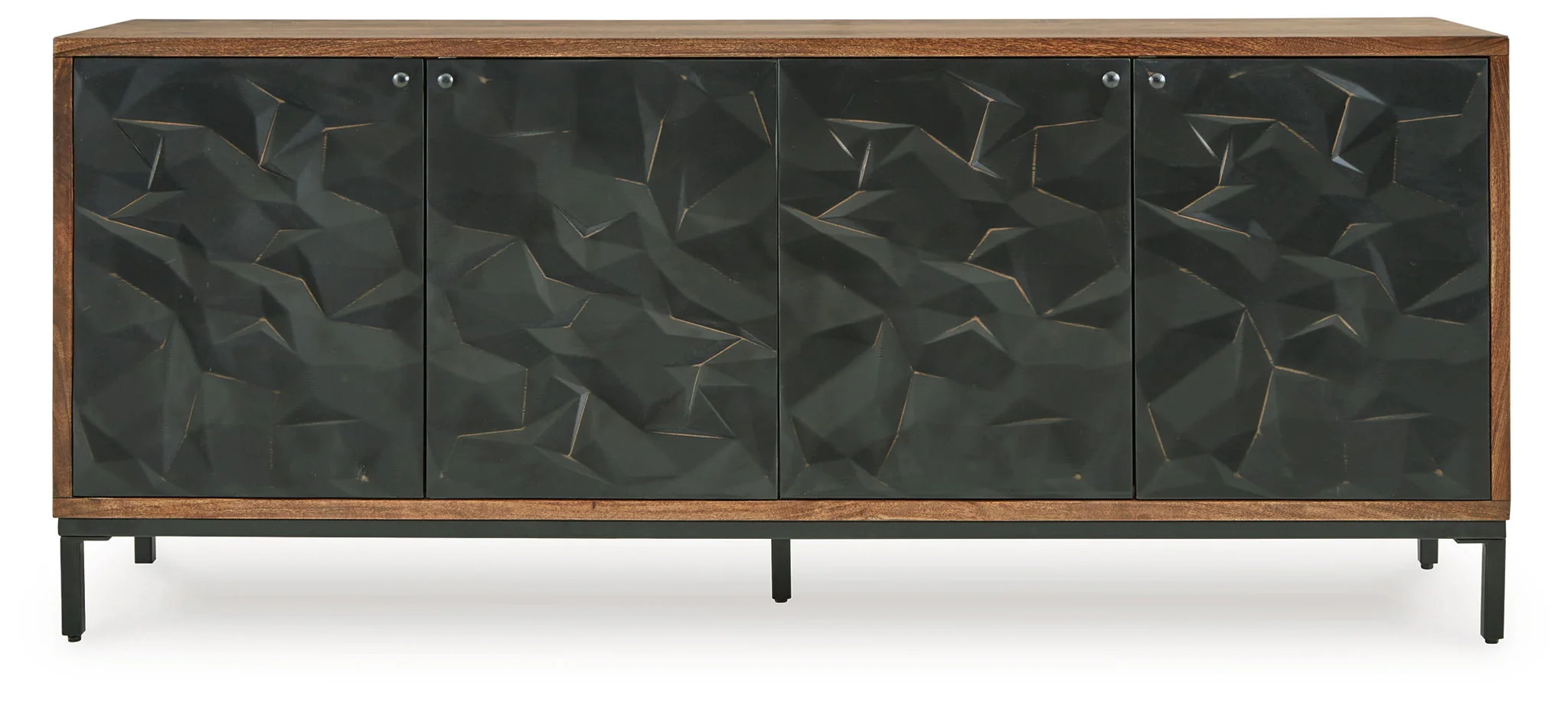Dorannby - Accent Cabinet - Black / Brown - Image 2