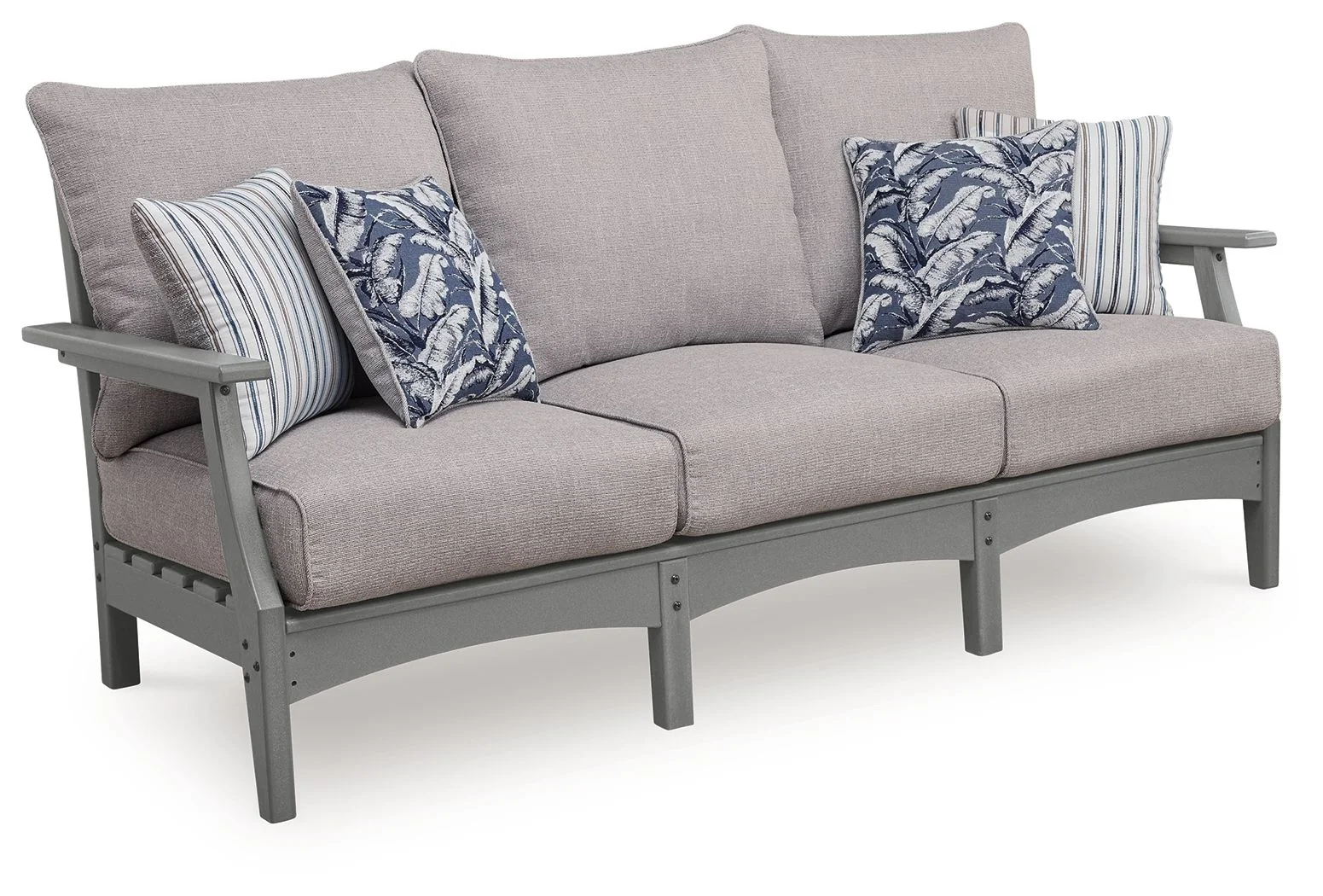 Cove Beach - Sofa With Cushion - Gray - Image 1
