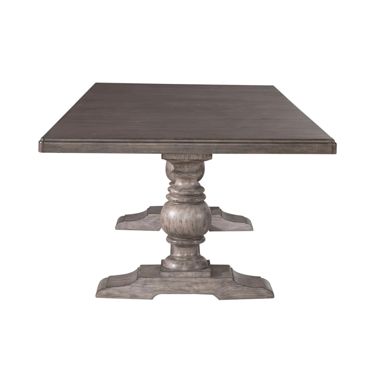 River Place - Trestle Table - Riverstone Gray & Tobacco - Image 3