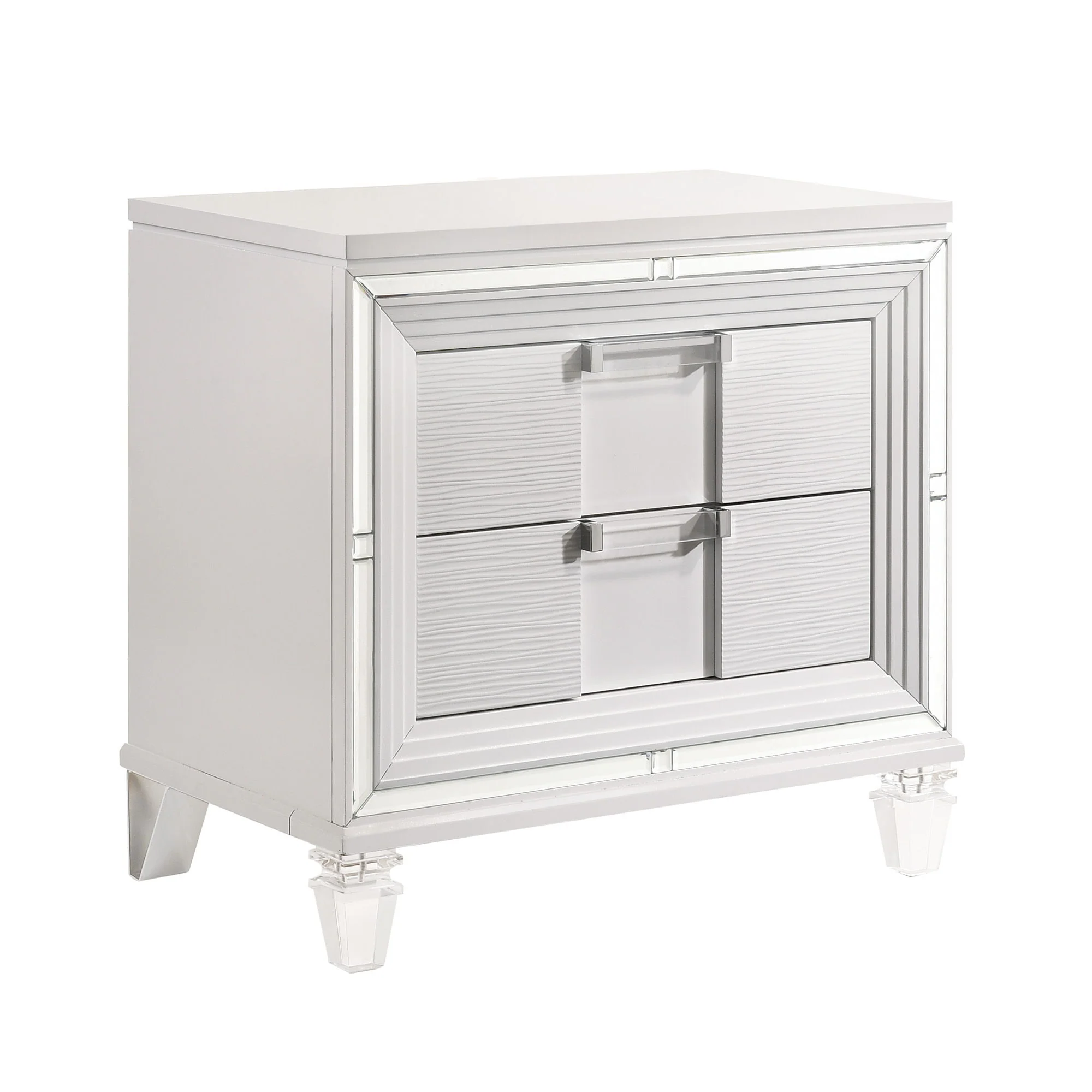 Twenty Nine – Nightstand With USB – White