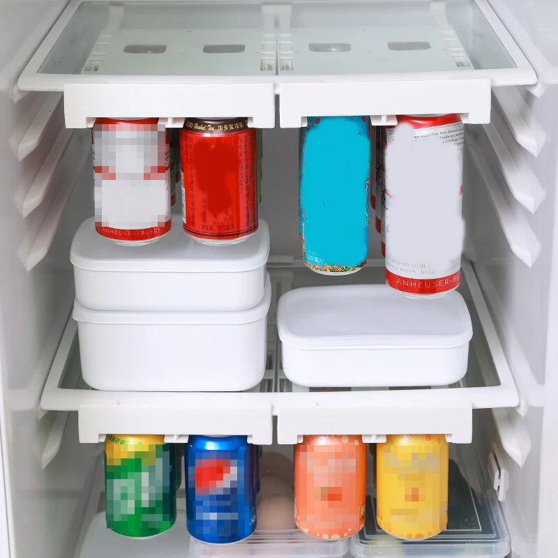 Refrigerator Beverage Organizer Slide Rack - Image 3