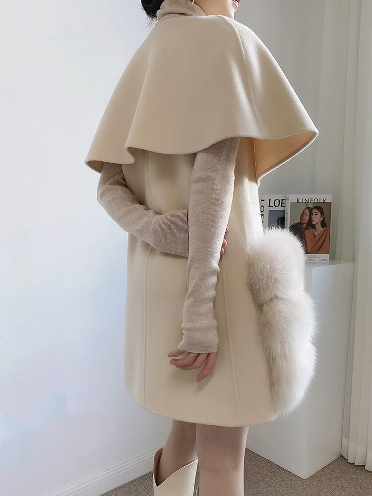 Faux Fur Sleeve Winter Sweater - Image 3