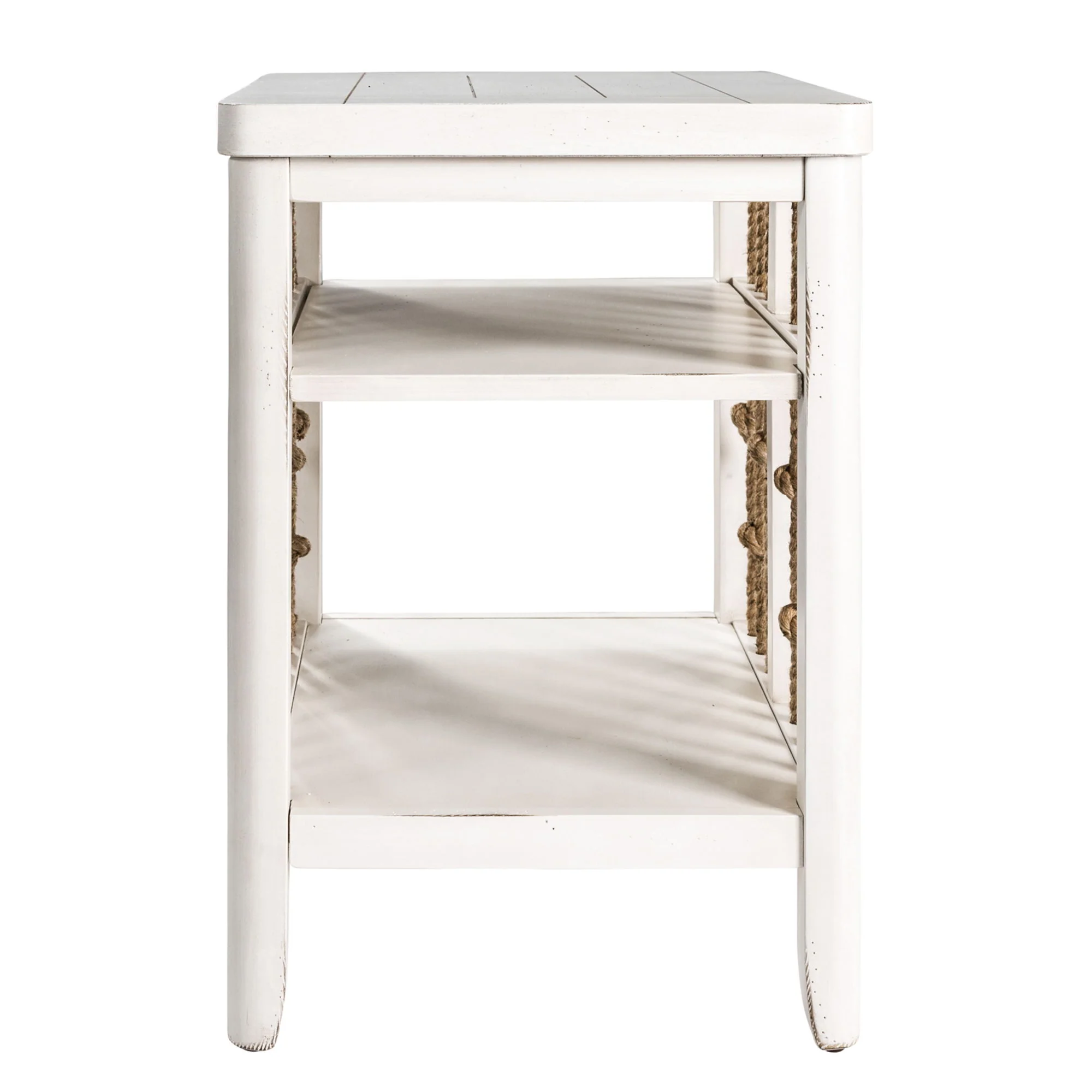 Dockside – Chair Side Table – White