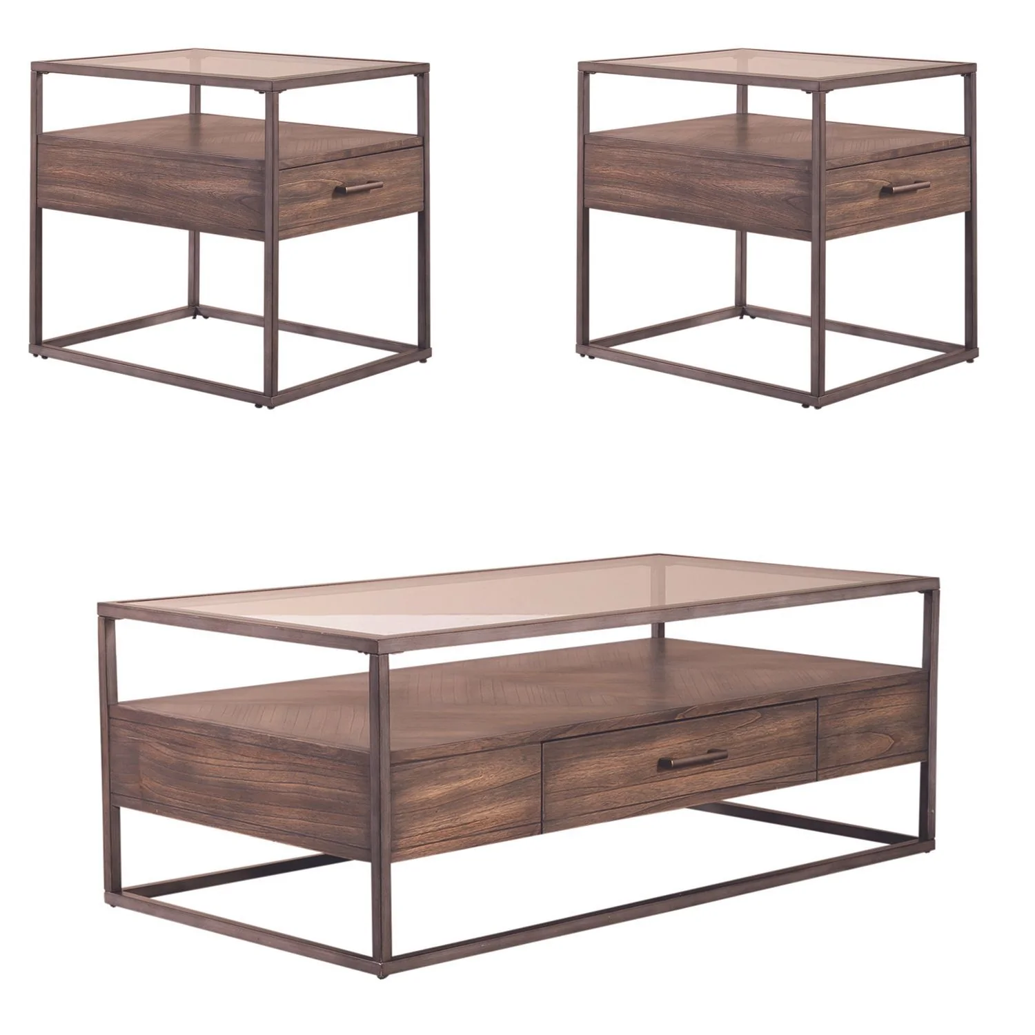Jamestown - 3 Piece Living Room Set - Tobacco - Image 2