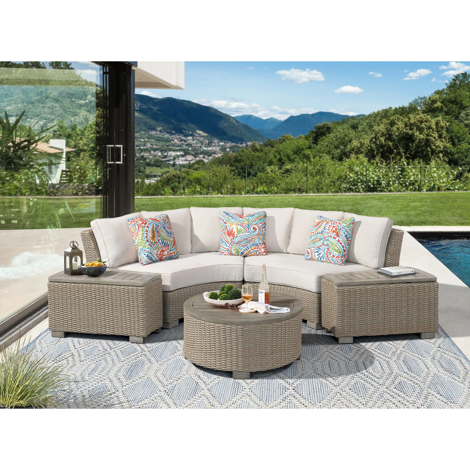 Ollie - Round Coffee Table - Tan - Image 2