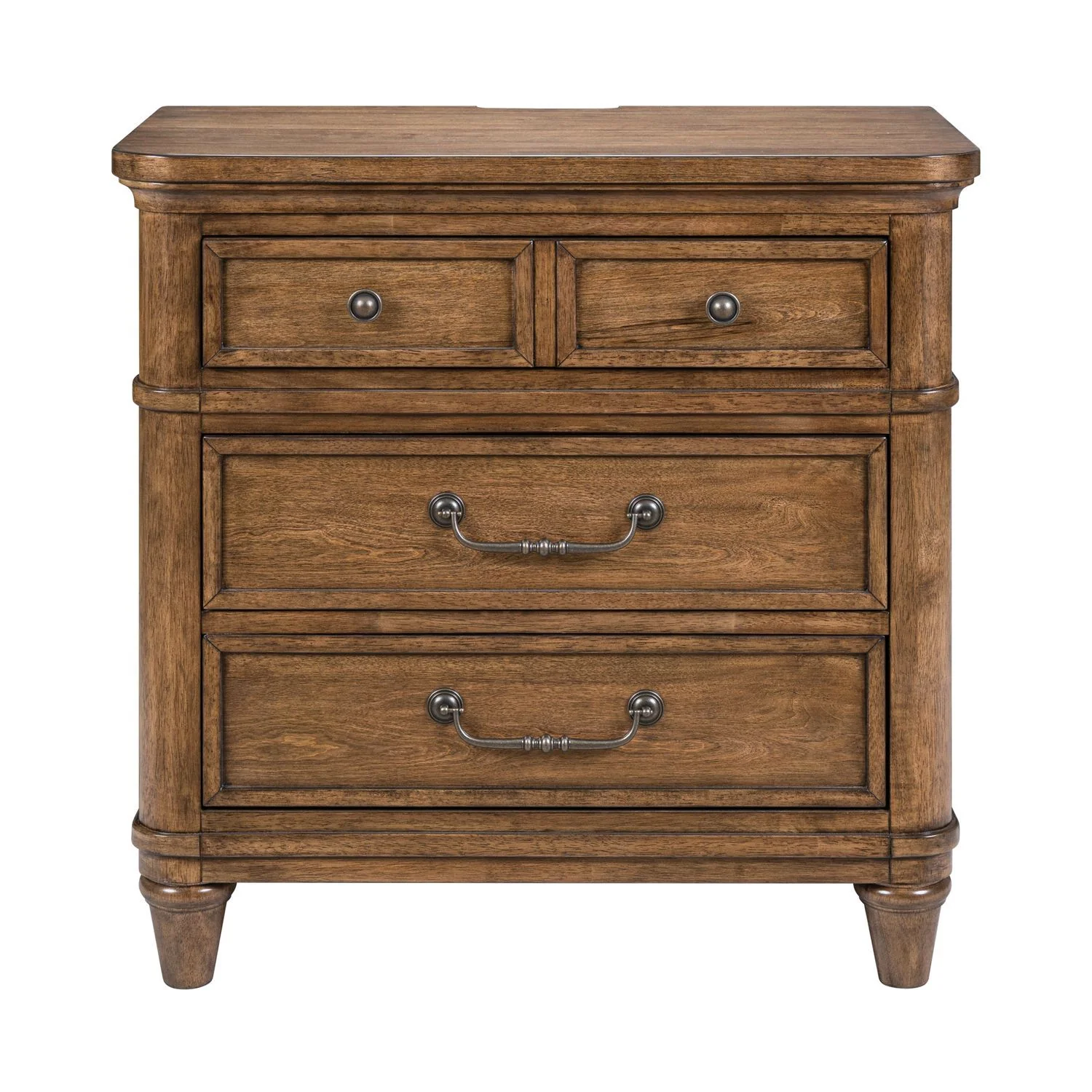 Harrison Heights - Nightstand With Charging Station - Sienna - Image 2