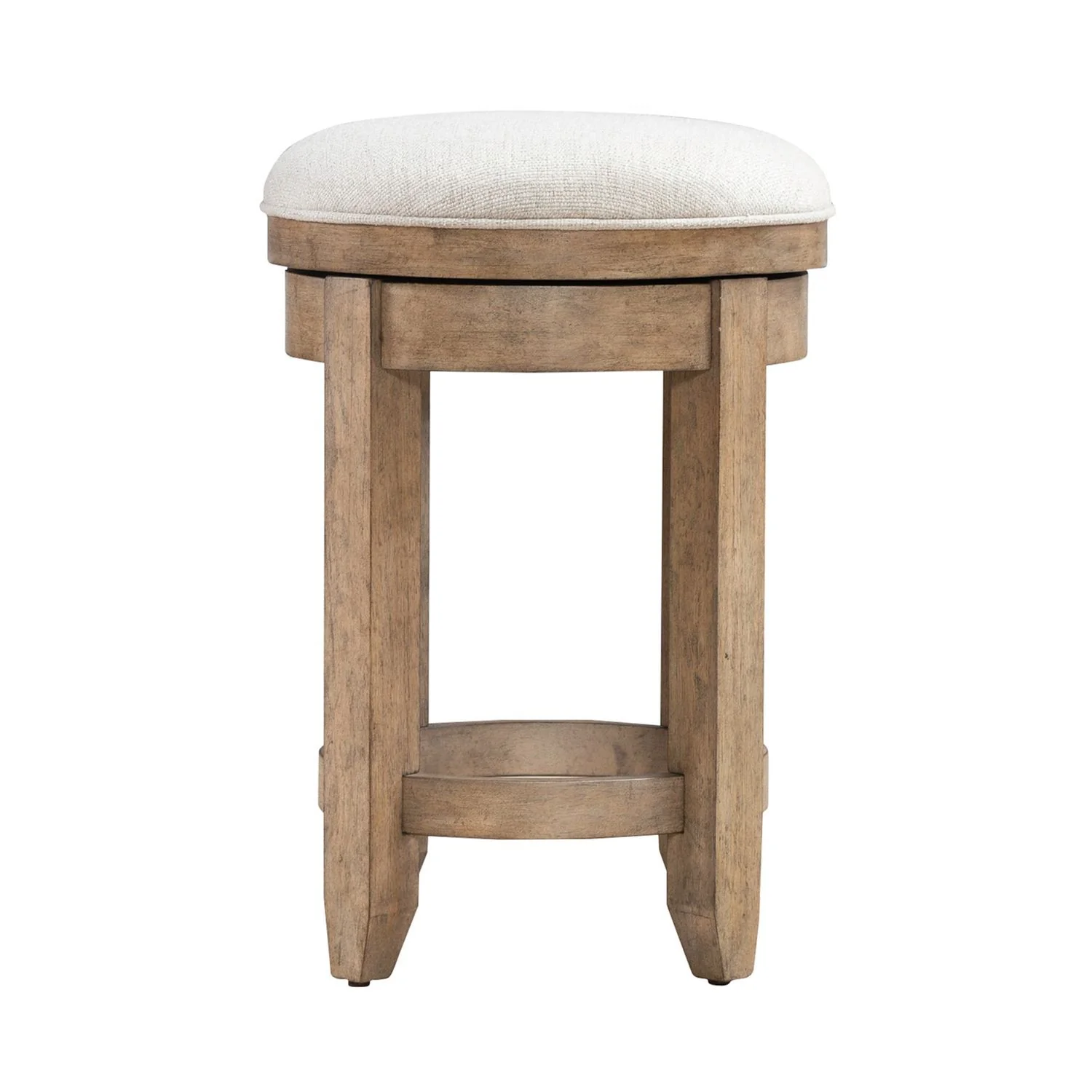 Millstone - Upholstered Console Swivel Stool - Nutmeg - Image 3