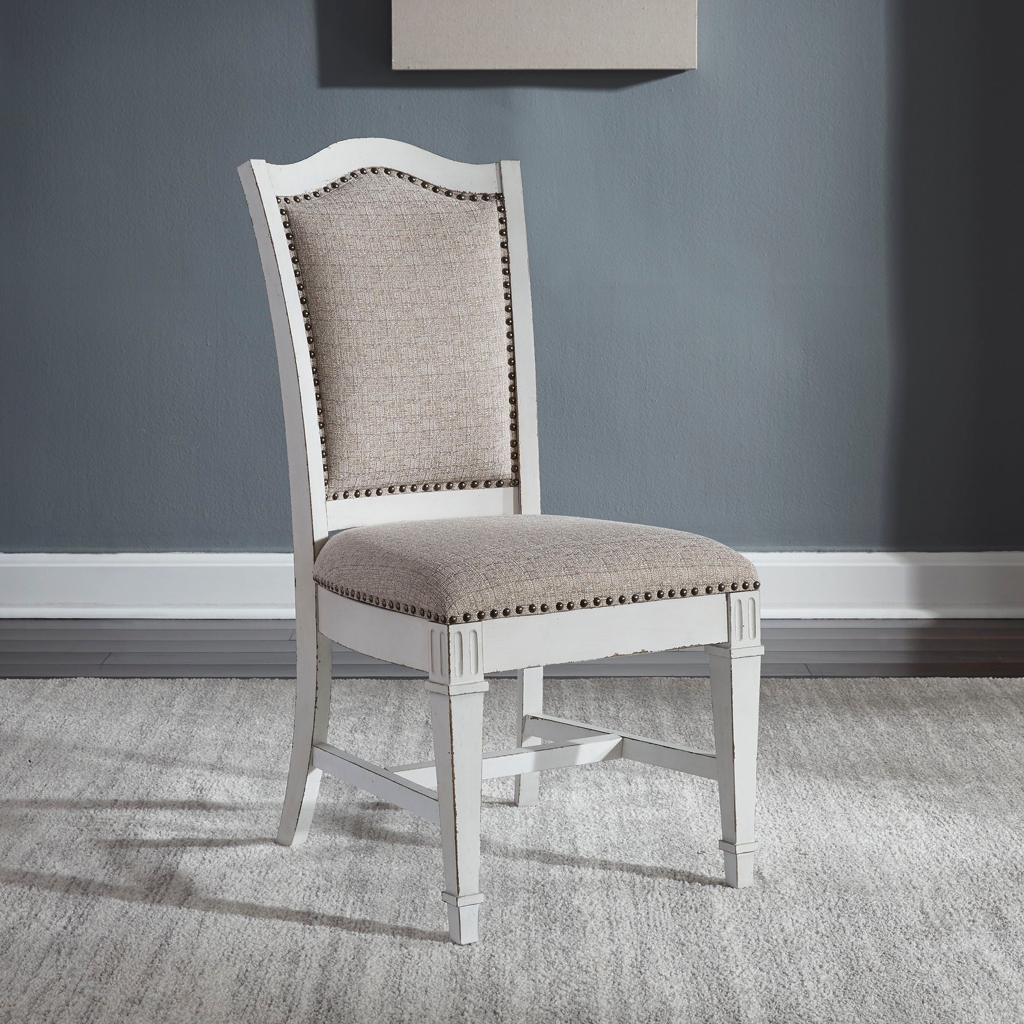 Abbey Park - Upholstered Side Chair - Antique White - Image 2