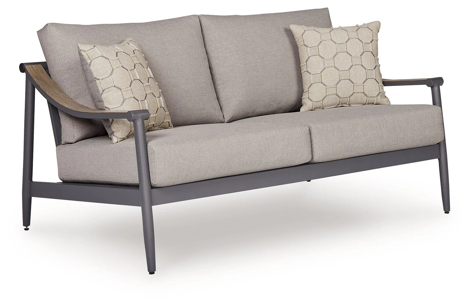 Ocean Beach - Loveseat With Cushion - Gray - Image 1