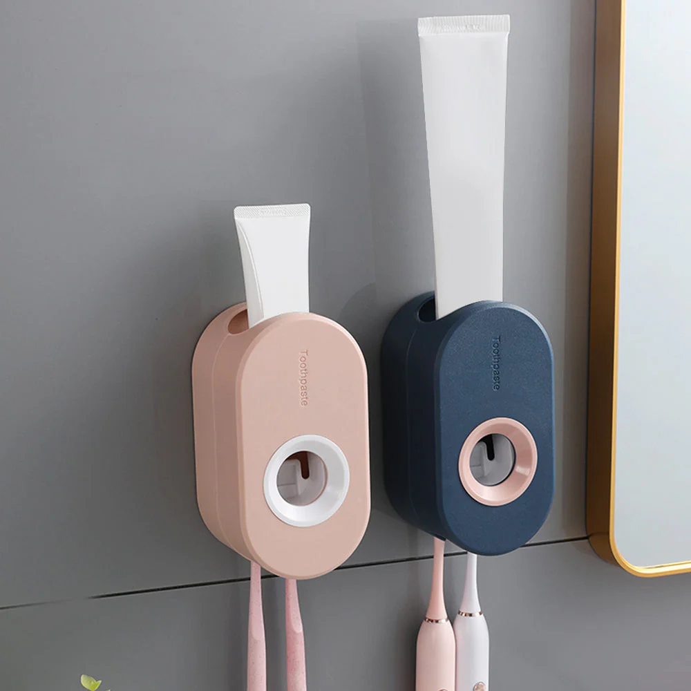 Elegant Wall-Mounted Toothpaste Holder Dispenser - Image 3
