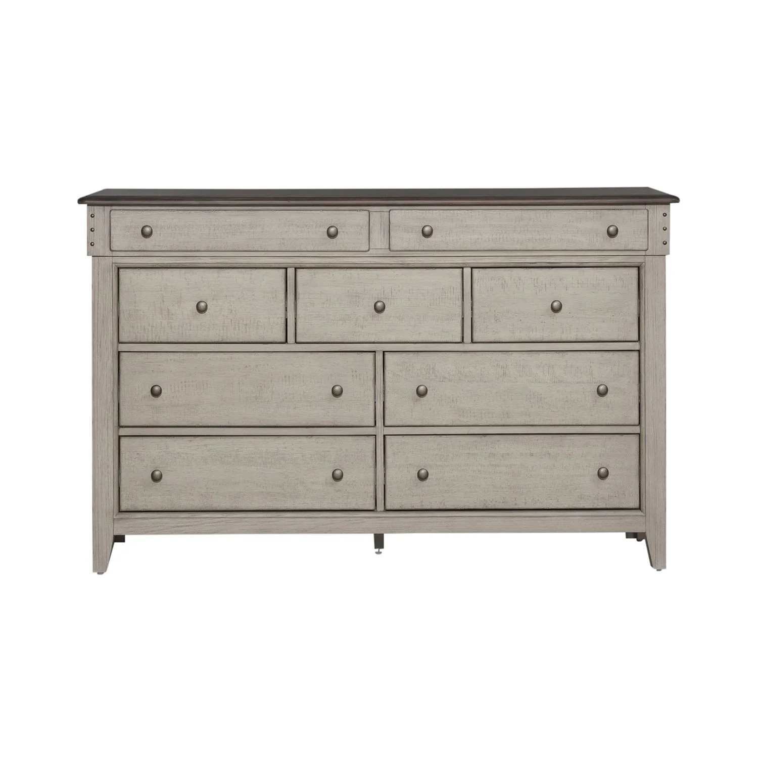 Ivy Hollow - 9 Drawer Dresser - Weathered Linen / Dusty Taupe - Image 2