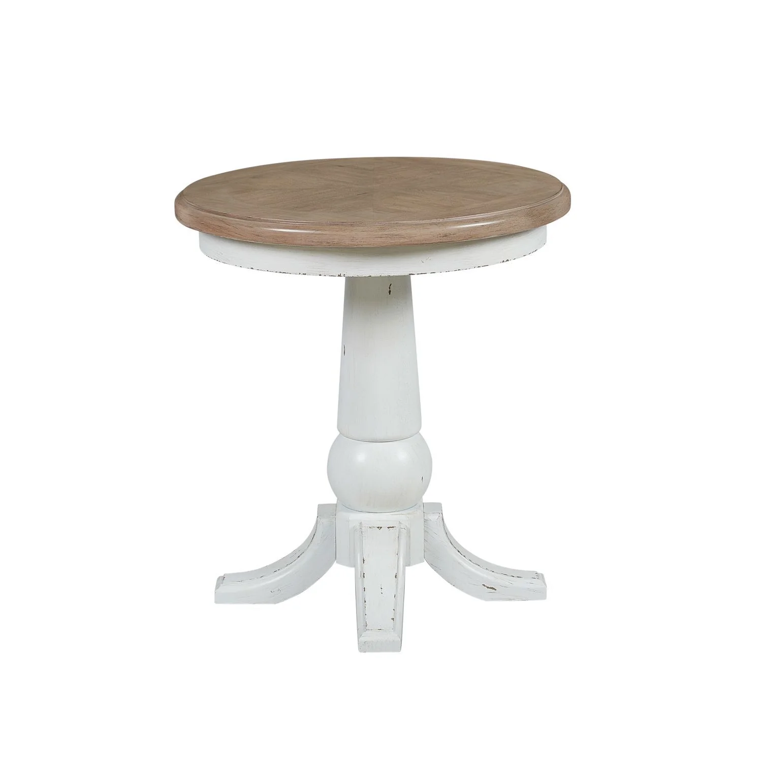 Turnberry Park - Round End Table - Washed White - Image 2