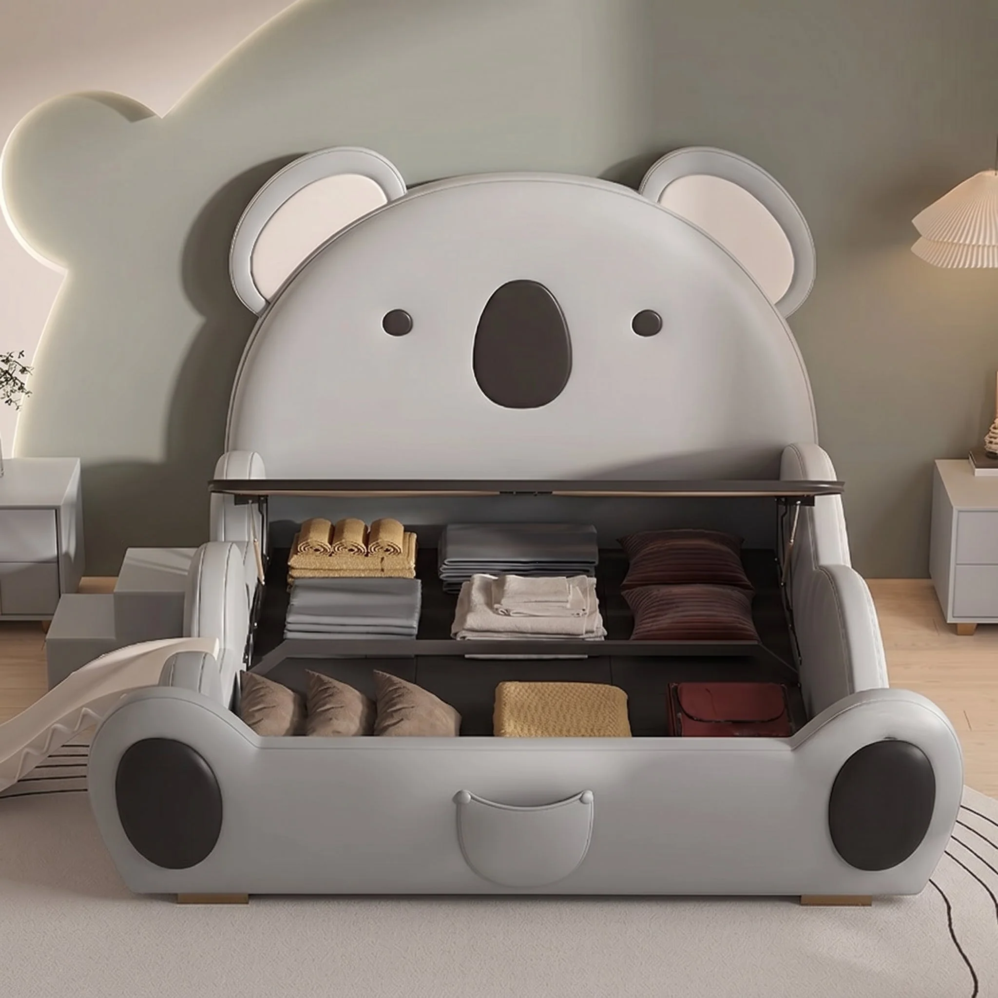 Lazy Koala Soft Slide Kids Bed - Image 3