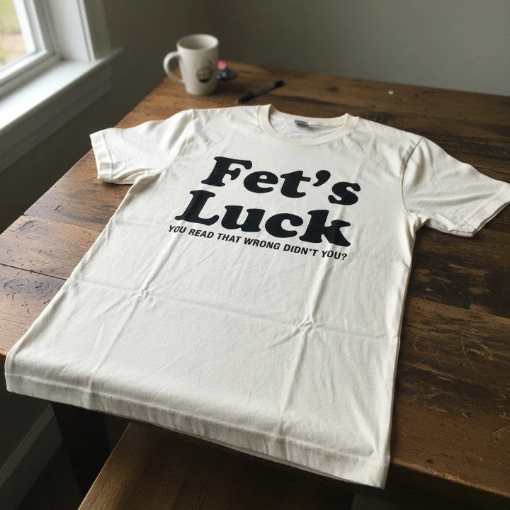 Fets Luck Funny T-Shirt - Image 2