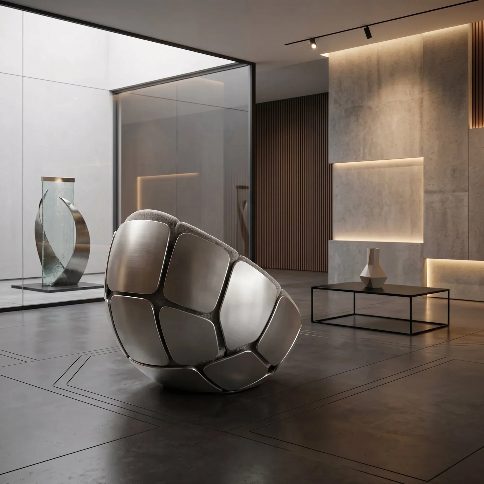 Bloom Cocoon Plush Accent Lounge Chair - Image 3