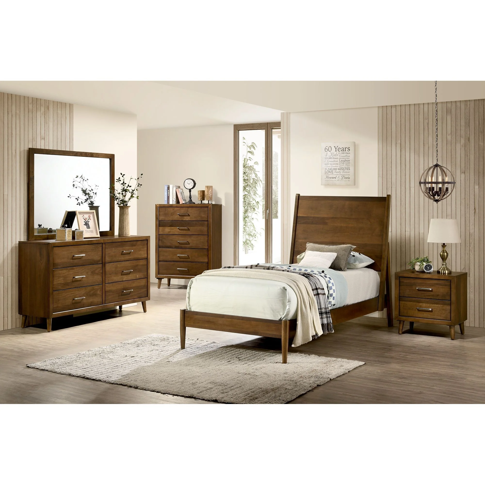 Malibu - 2-Drawer Nightstand - Walnut - Image 3