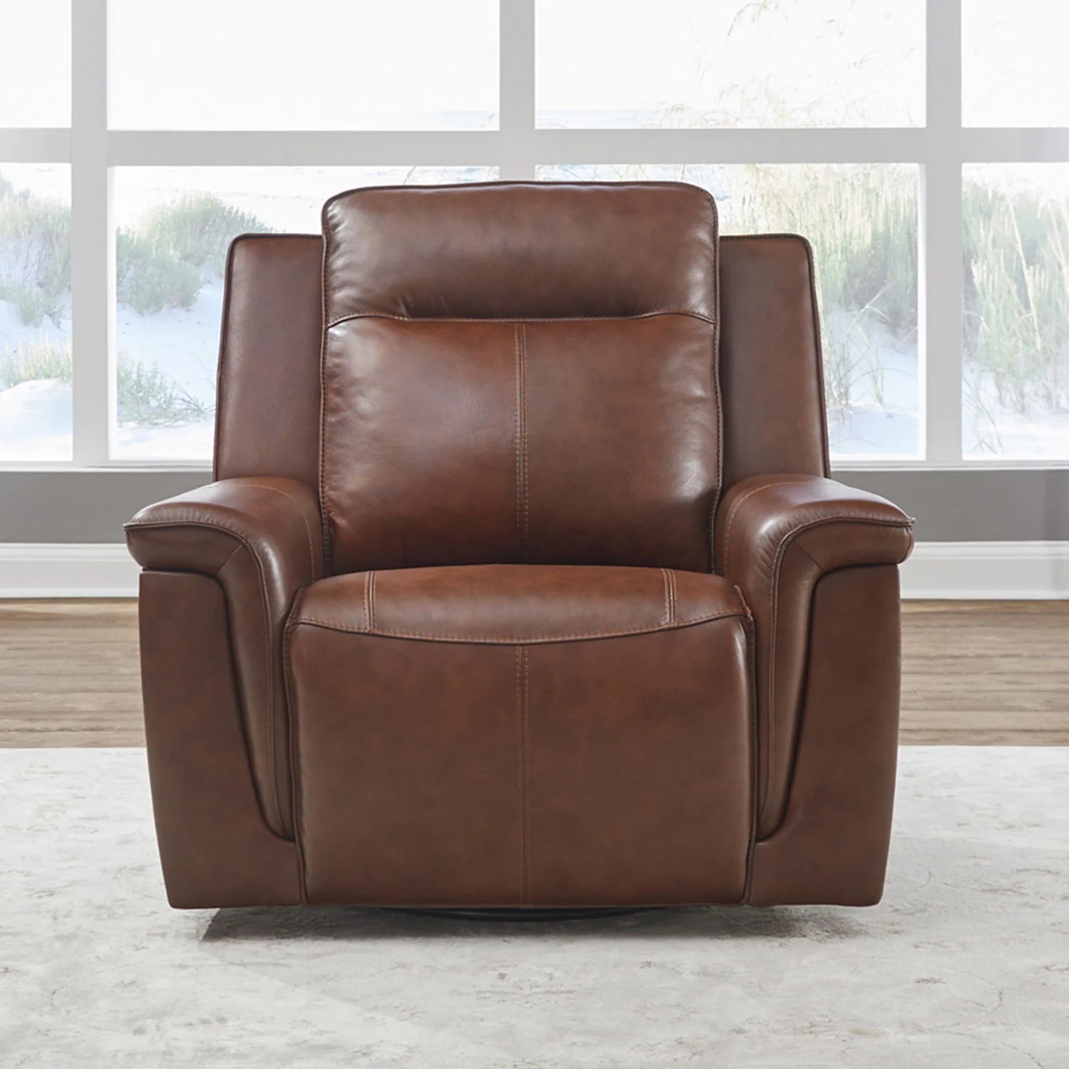 Avery - SG Recliner P2 - Cognac - Image 1