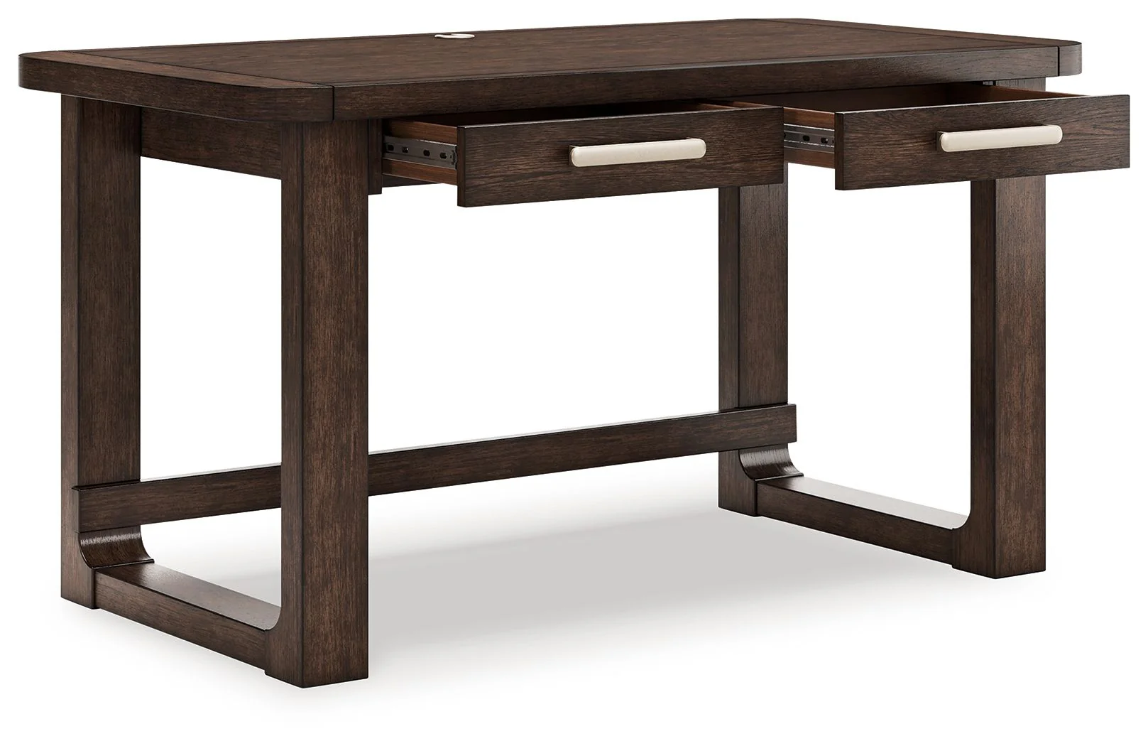 Breckington - Home Office Desk - Dark Brown - Image 2
