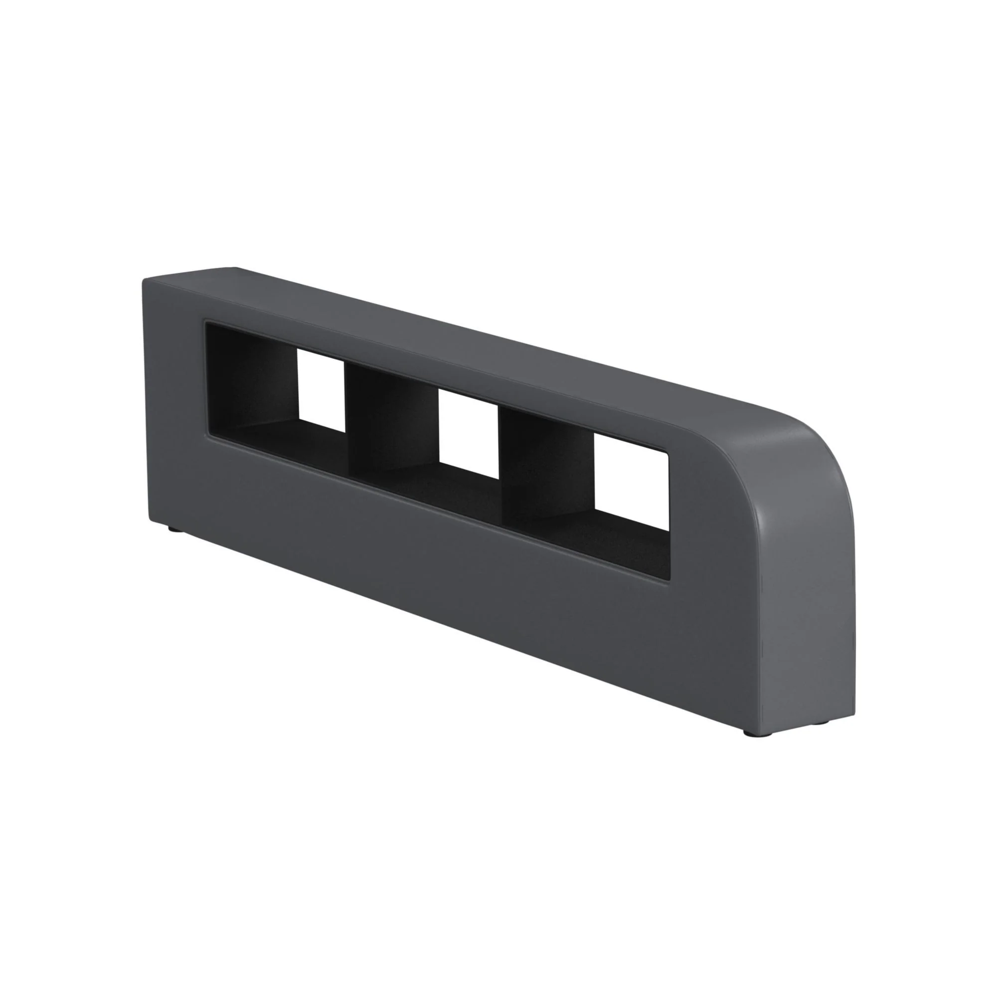 Valari - Side PU Bookcase - Gray - Image 1