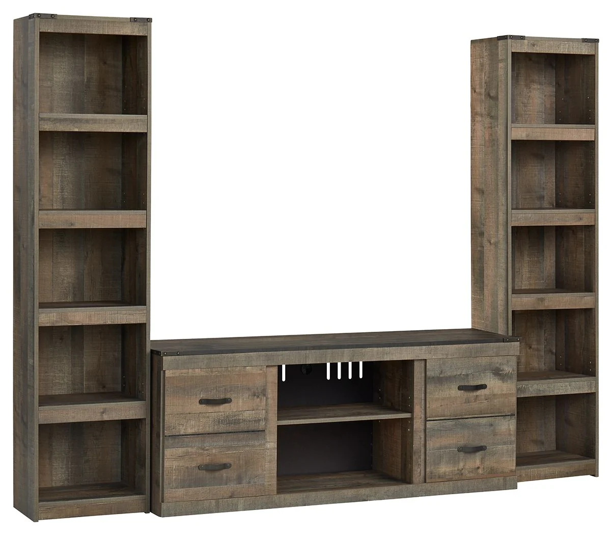 Trinell - 3-Piece Entertainment Center - Brown - Image 1