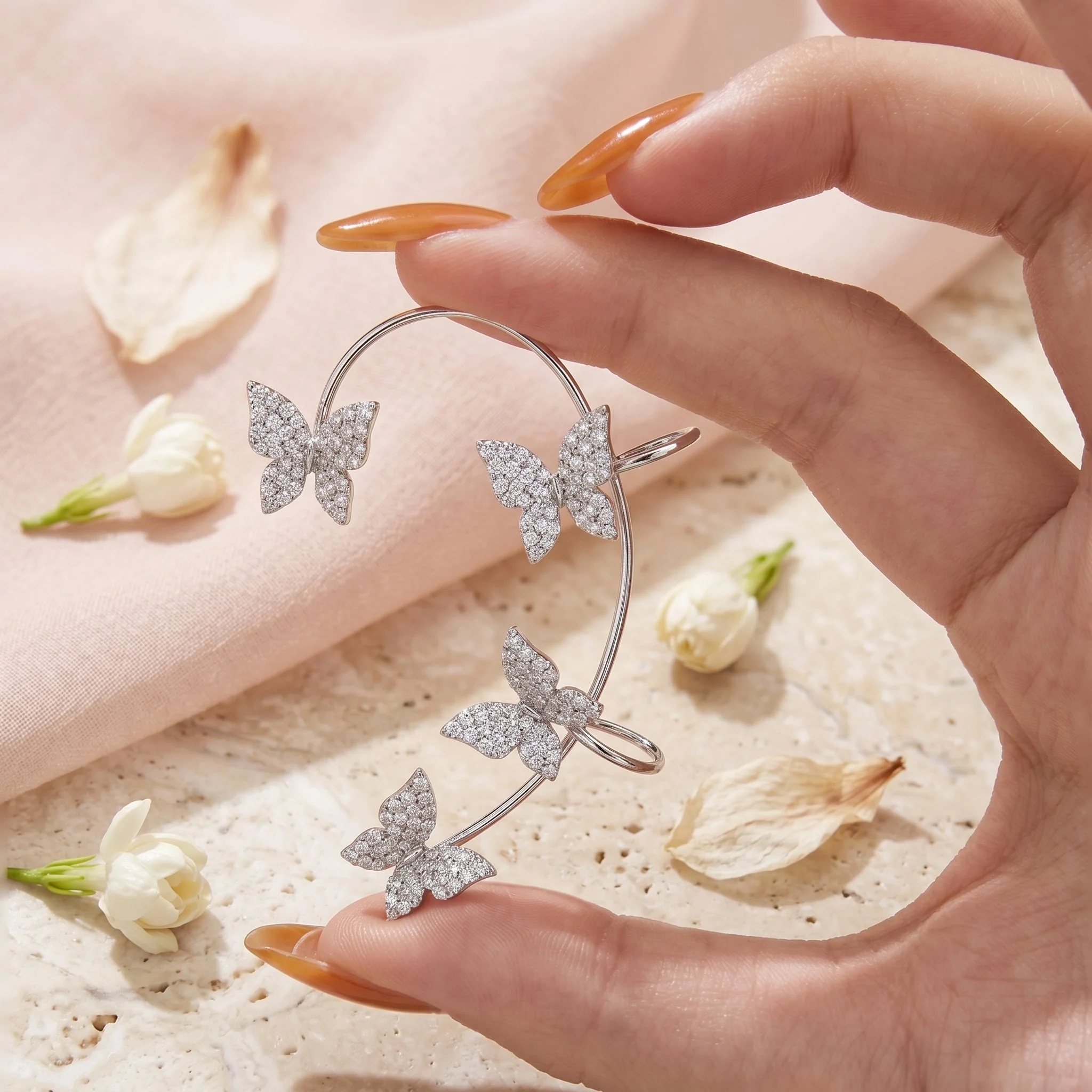 Elegant Adjustable Ear Clips Earrings - Image 1