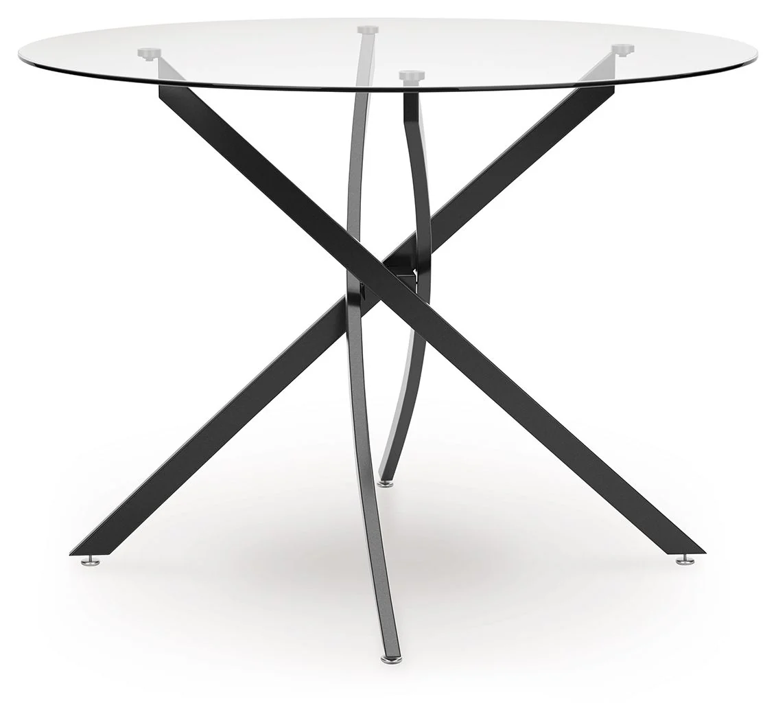 Pharwynn - 5 Pc. - Dining Room Table, 4 Side Chair - Black - Image 3