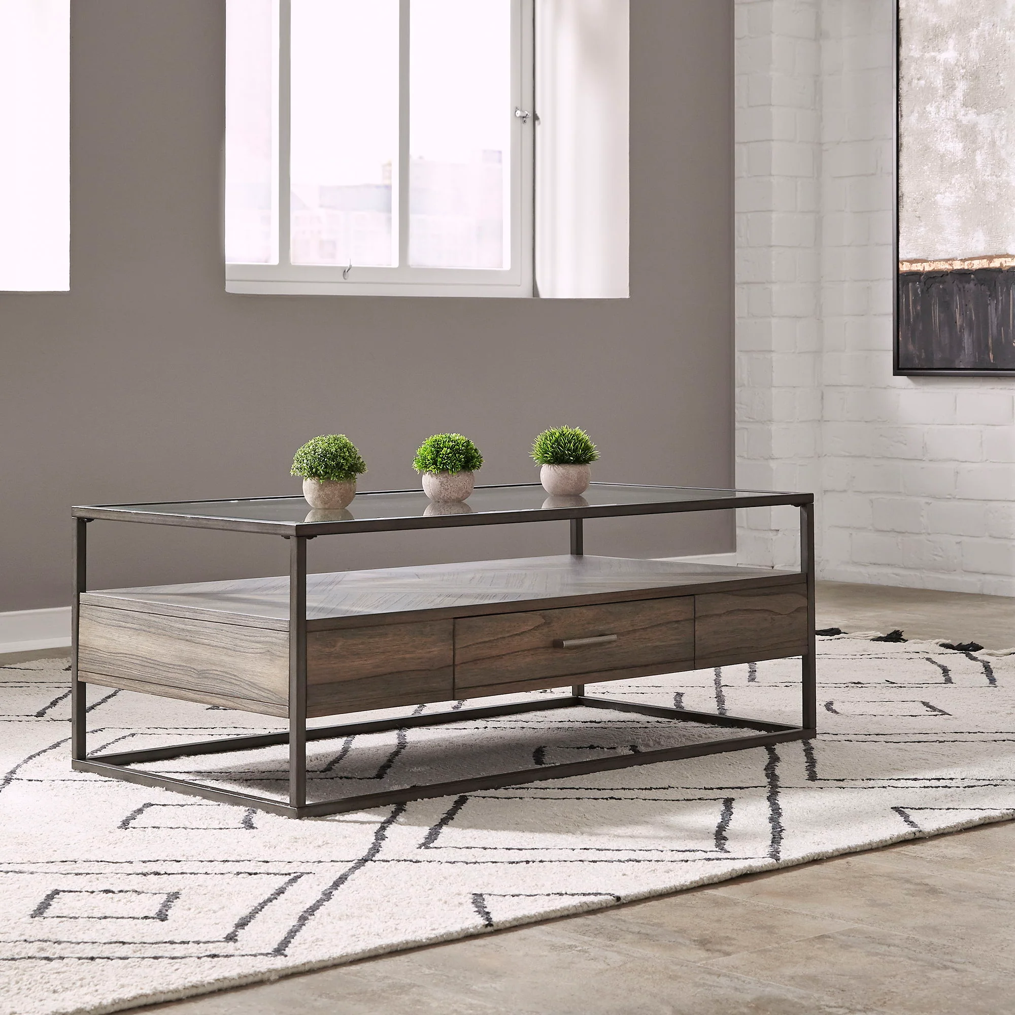 Jamestown - Rectangular Cocktail Table - Tobacco - Image 1