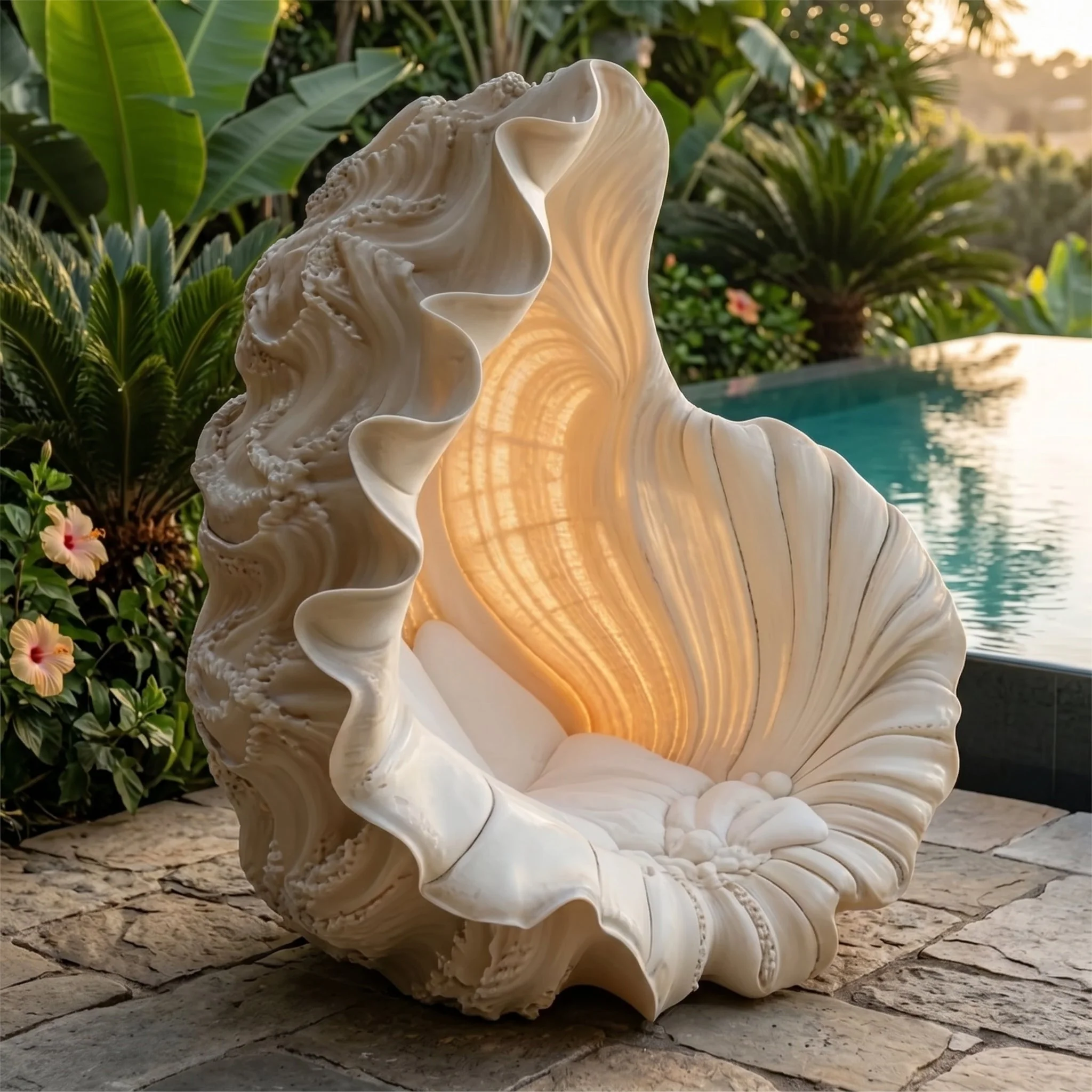 Mermaid Sea Shell Lounger Chair - Image 2